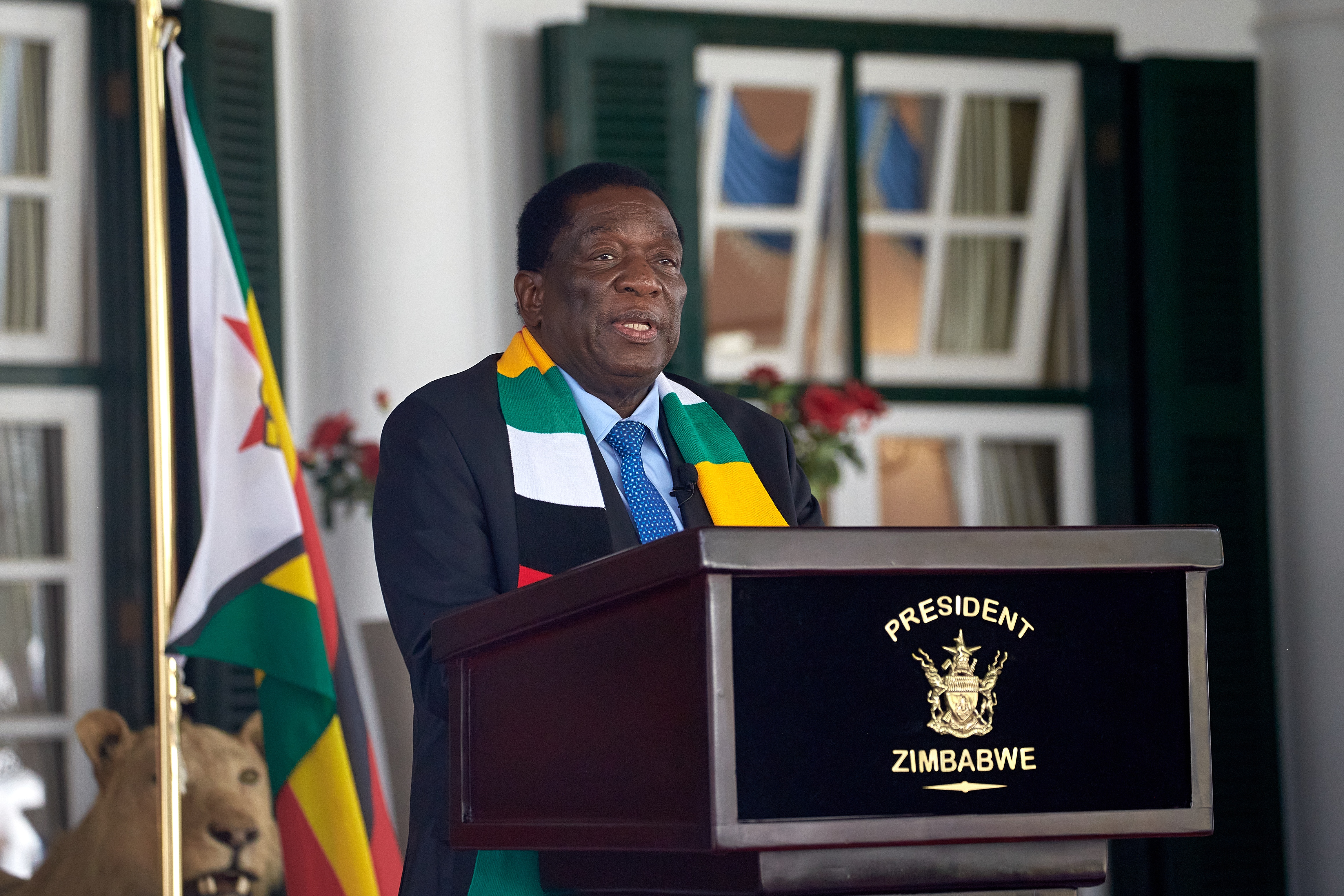 President of Zimbabwe Emmerson Mnangagwa
