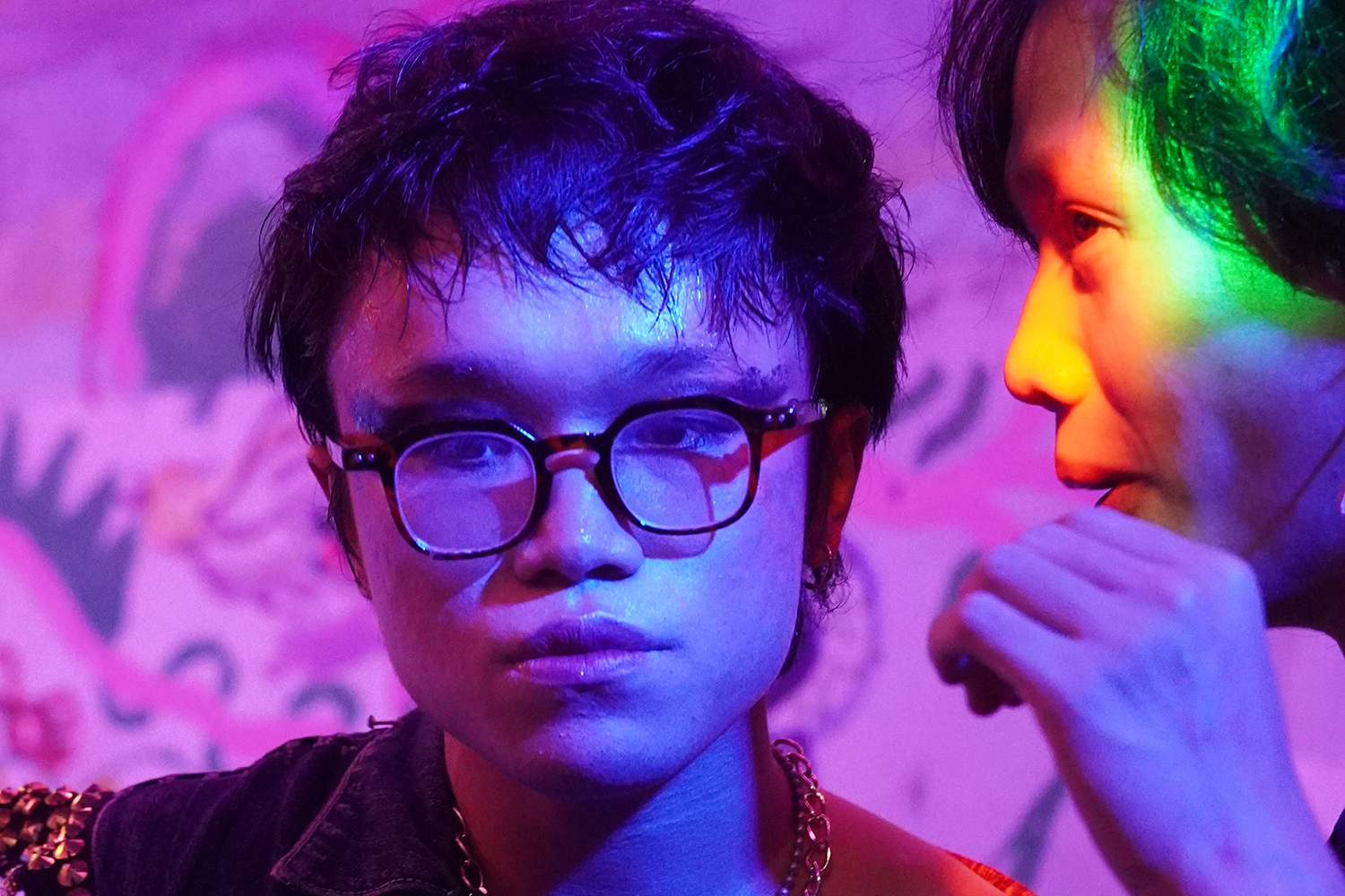 JACK!, a drag performer and ballroom commentator, at the Nguyen Hue Kiki Ball [Le Xuan Tung/Al Jazeera]