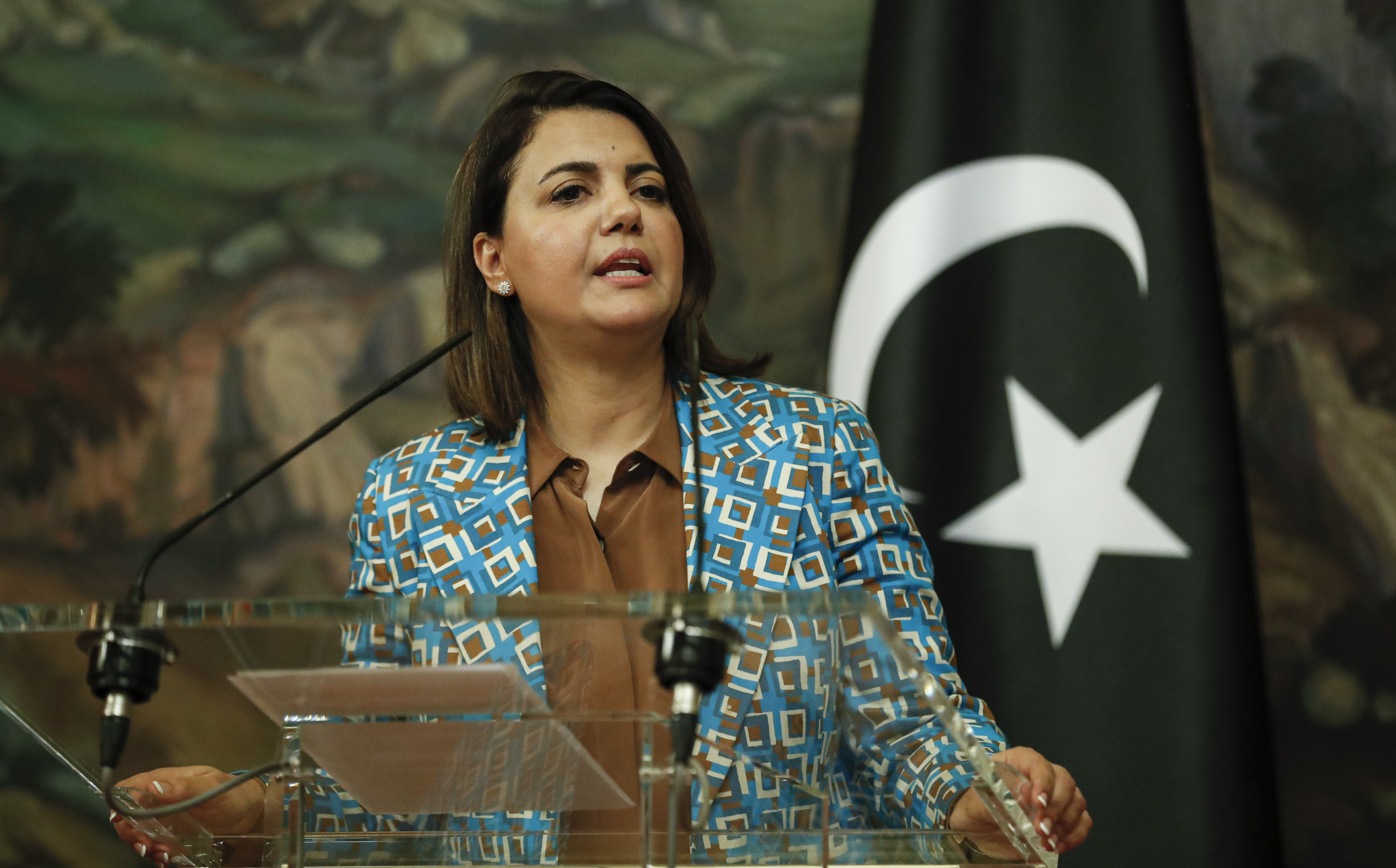 Libyan Foreign Minister Najla Mangoush