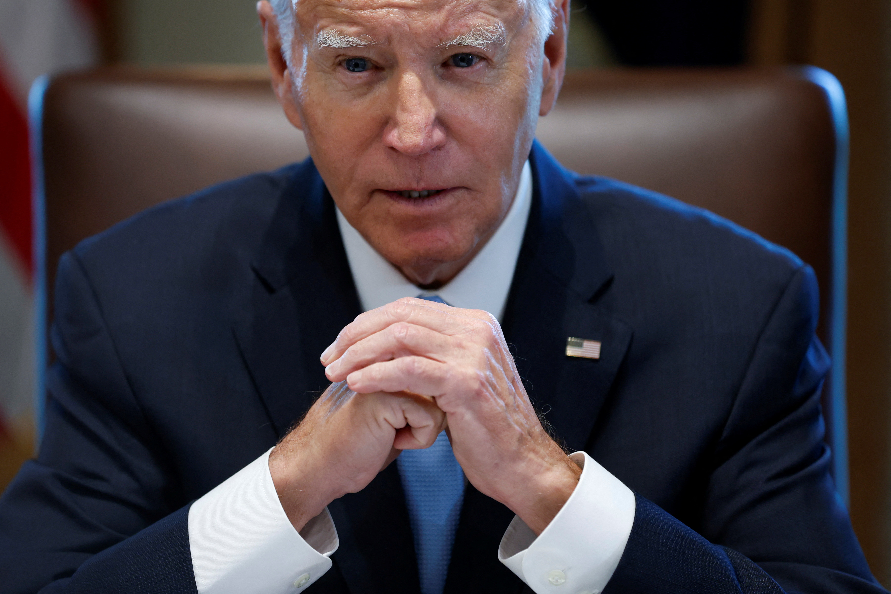 U.S. President Joe Biden convenes a meeting of his so-called Cancer Cabinet — officials working on the Biden administration’s effort to accelerate cancer research and treatments — at the White House in Washington, U.S. September 13, 2023.