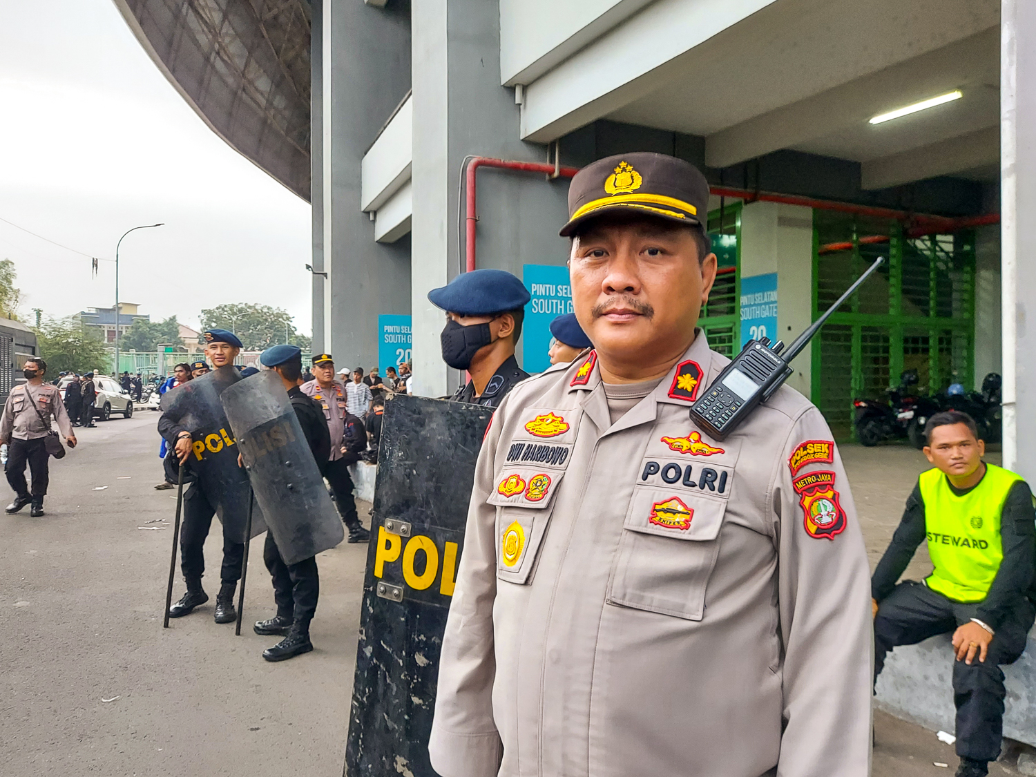 Police chief Dwi Haribowo said that there was no tear gas allowed inside the stadium. 