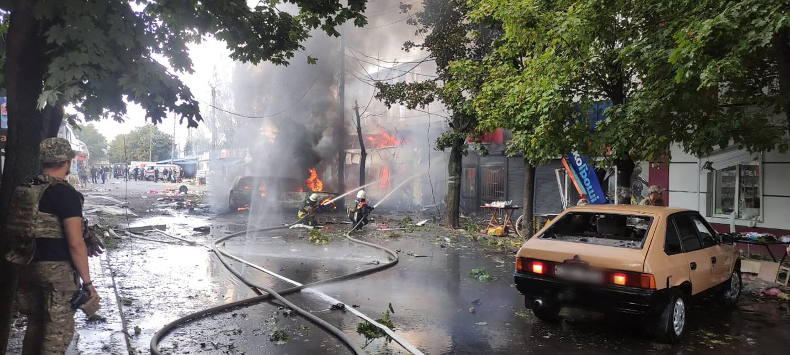 Deadly Russian strike on a market in an eastern Ukrainian city