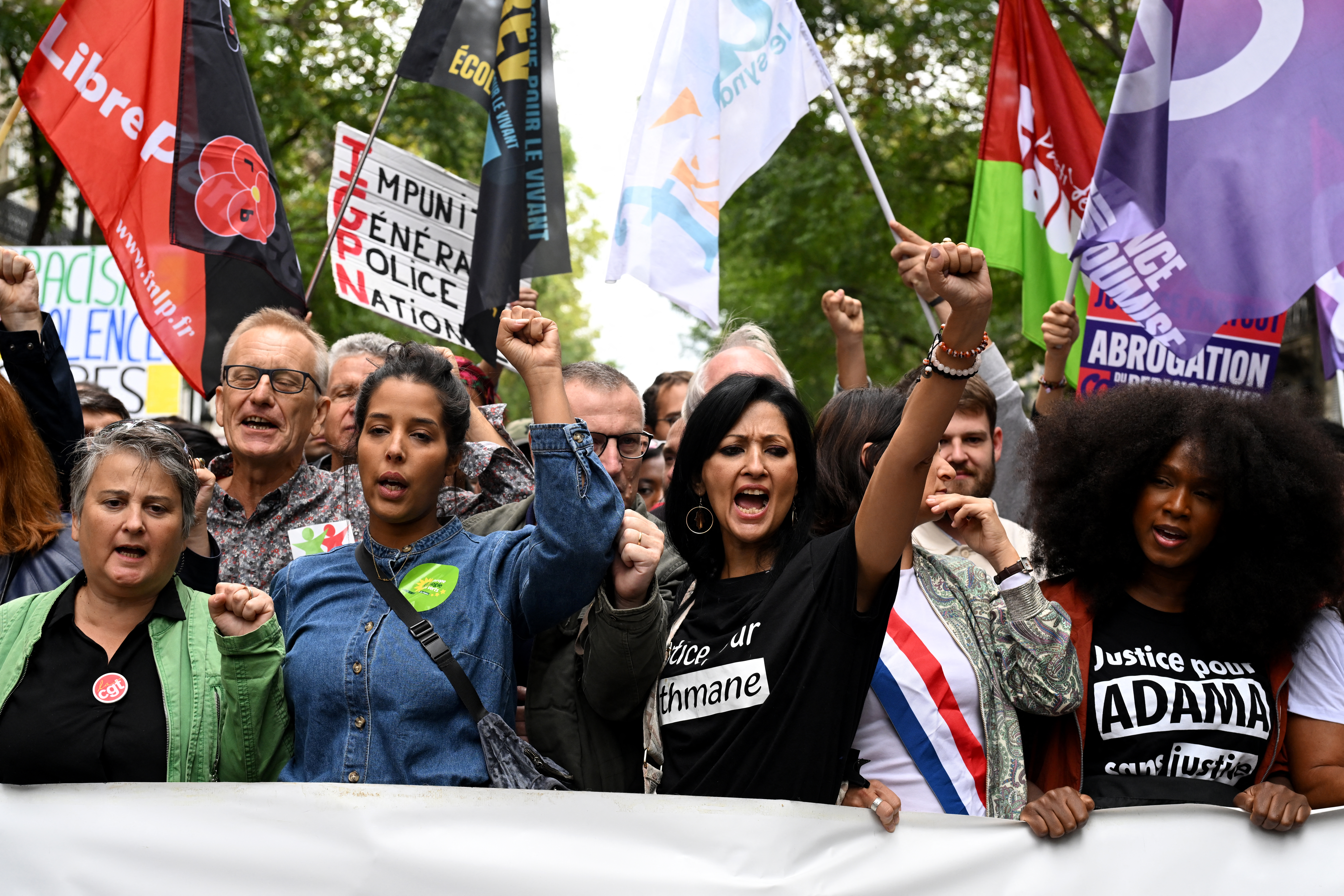 "united march" against police brutality