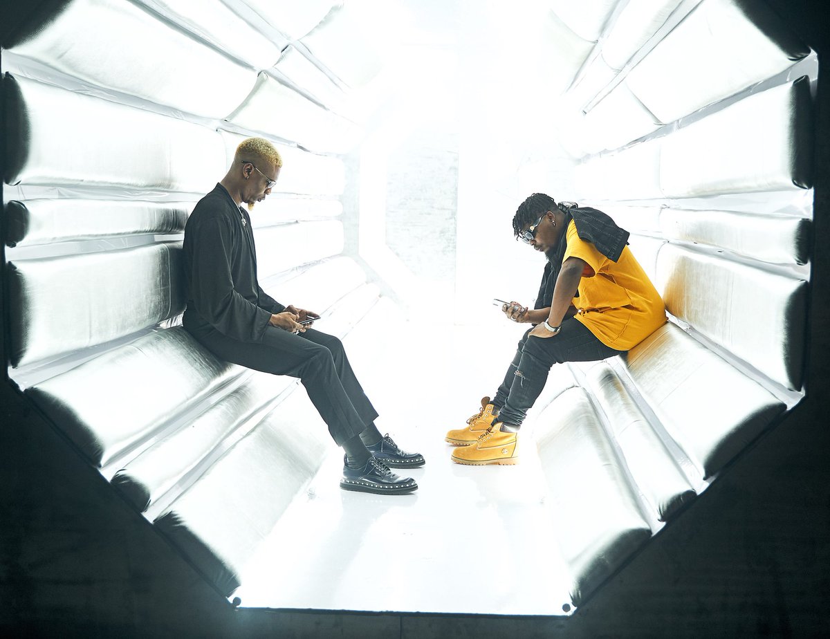 Two of Africa's most popular rappers Remilekun 'Reminisce' Safaru (L) and Olamide 'Baddo' Adedeji (R)