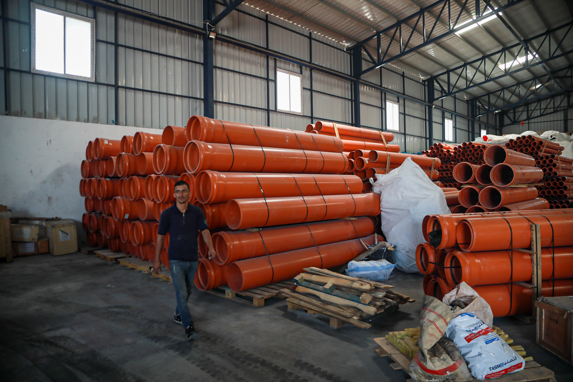 A plastic factory in Gaza