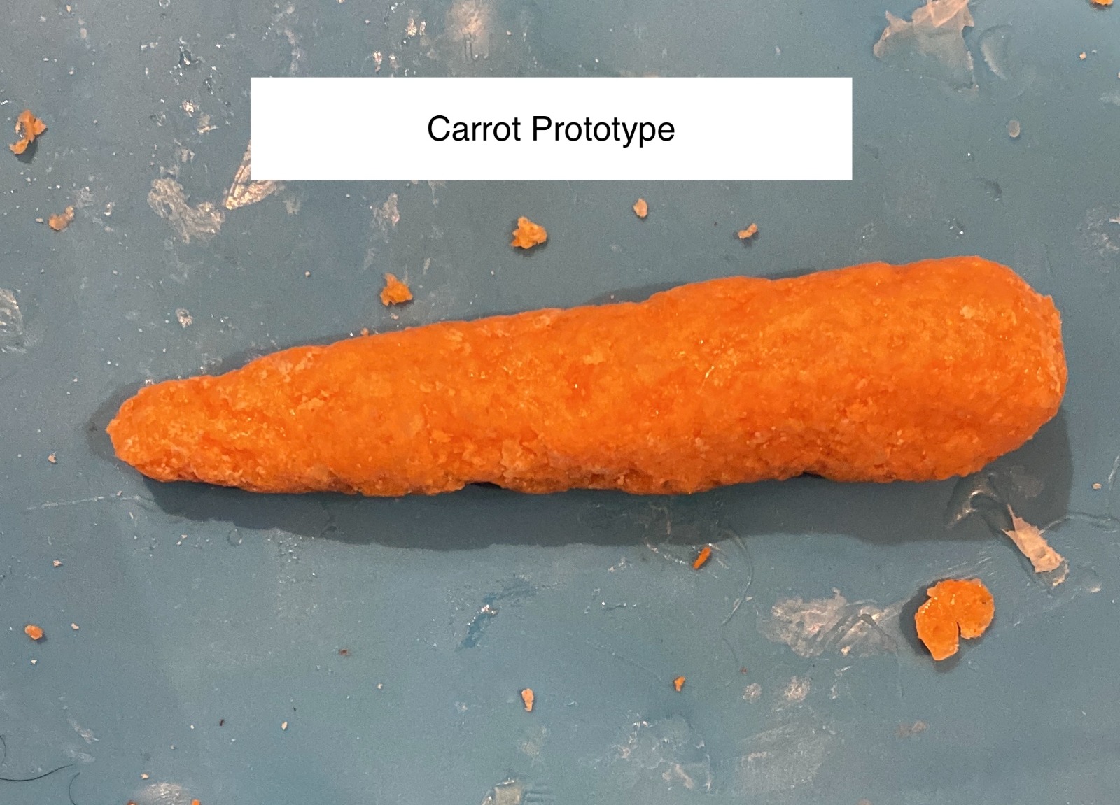 3D printed carrot [Photo courtesy of Mohammed Annan]