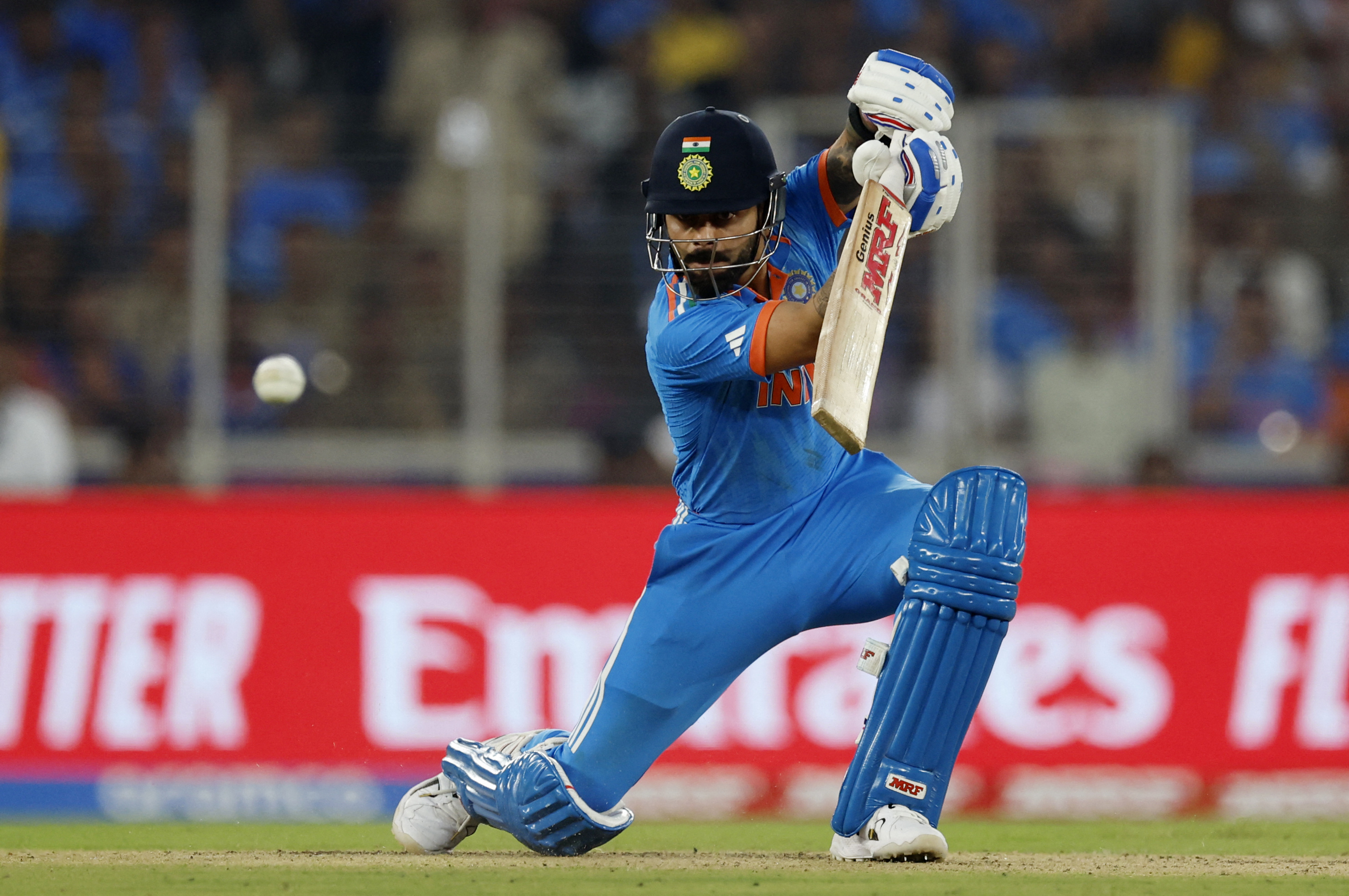 India's Virat Kohli in action