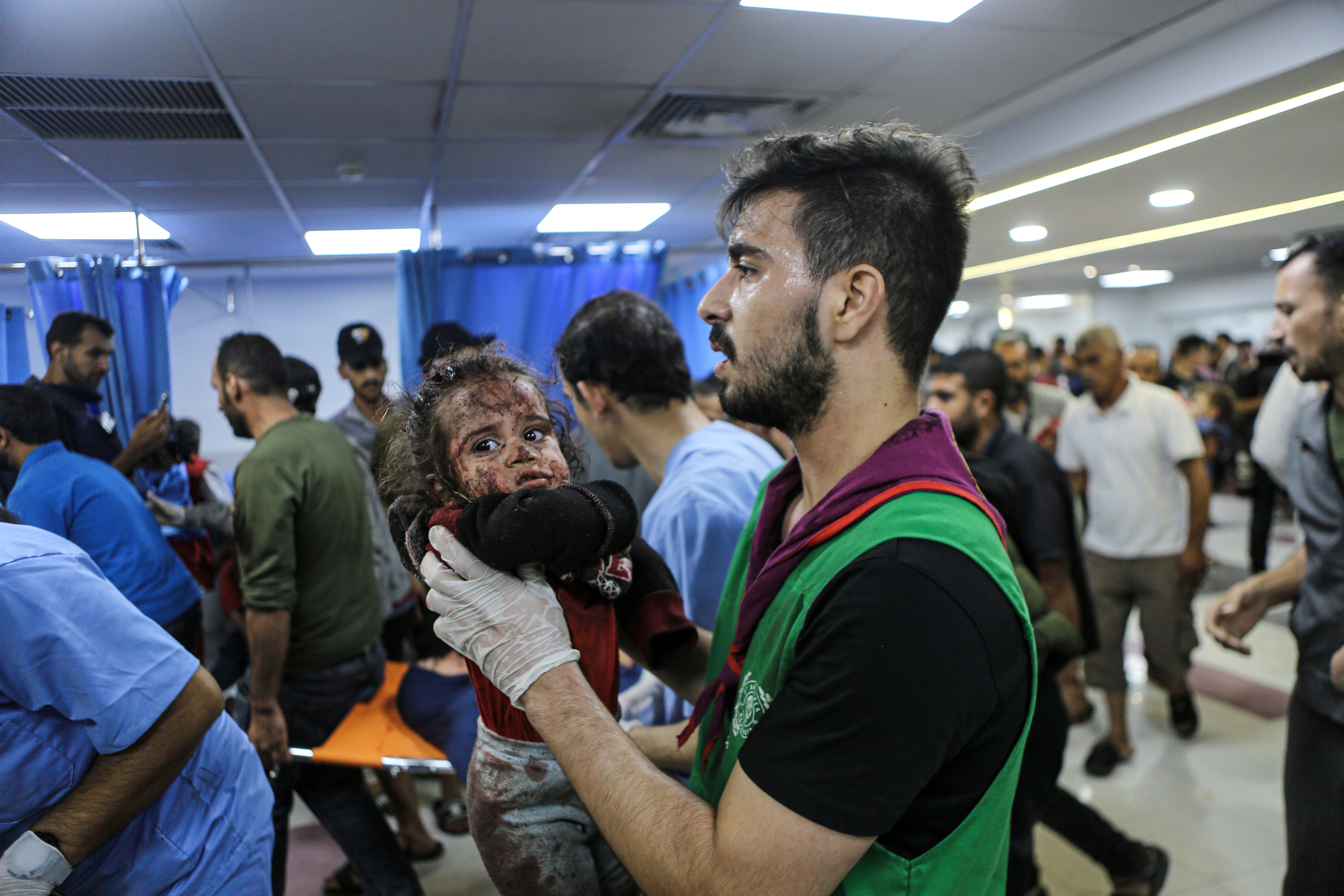 Aftermath of deadly Israeli air raid on al-Ahli Arab Hospital