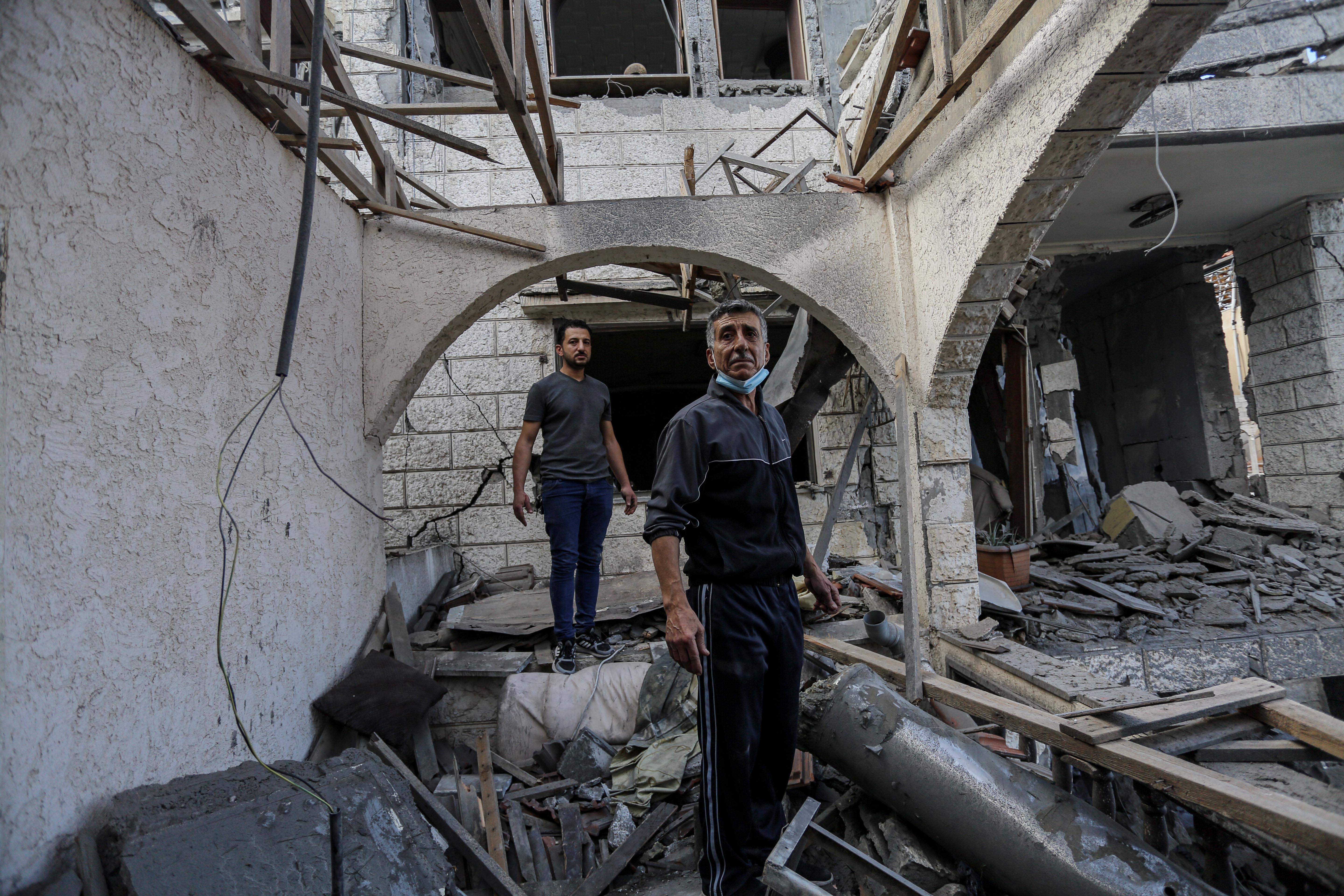 Saqallah family home reduced to rubble