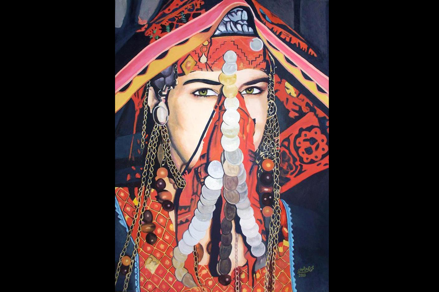 Almadhoun's 2013 art titled "Badia"