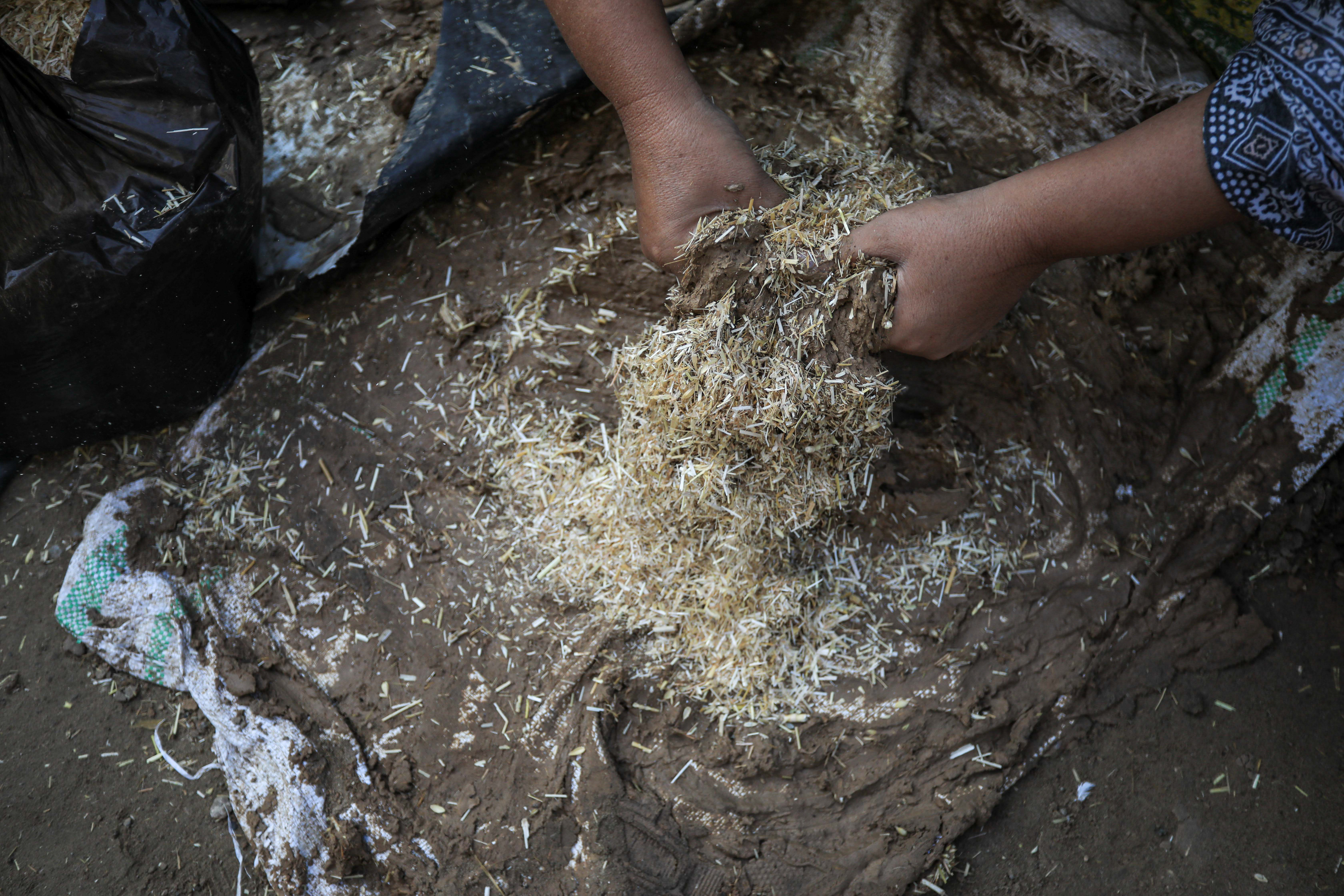 Traditional ovens made by Palestinian woman