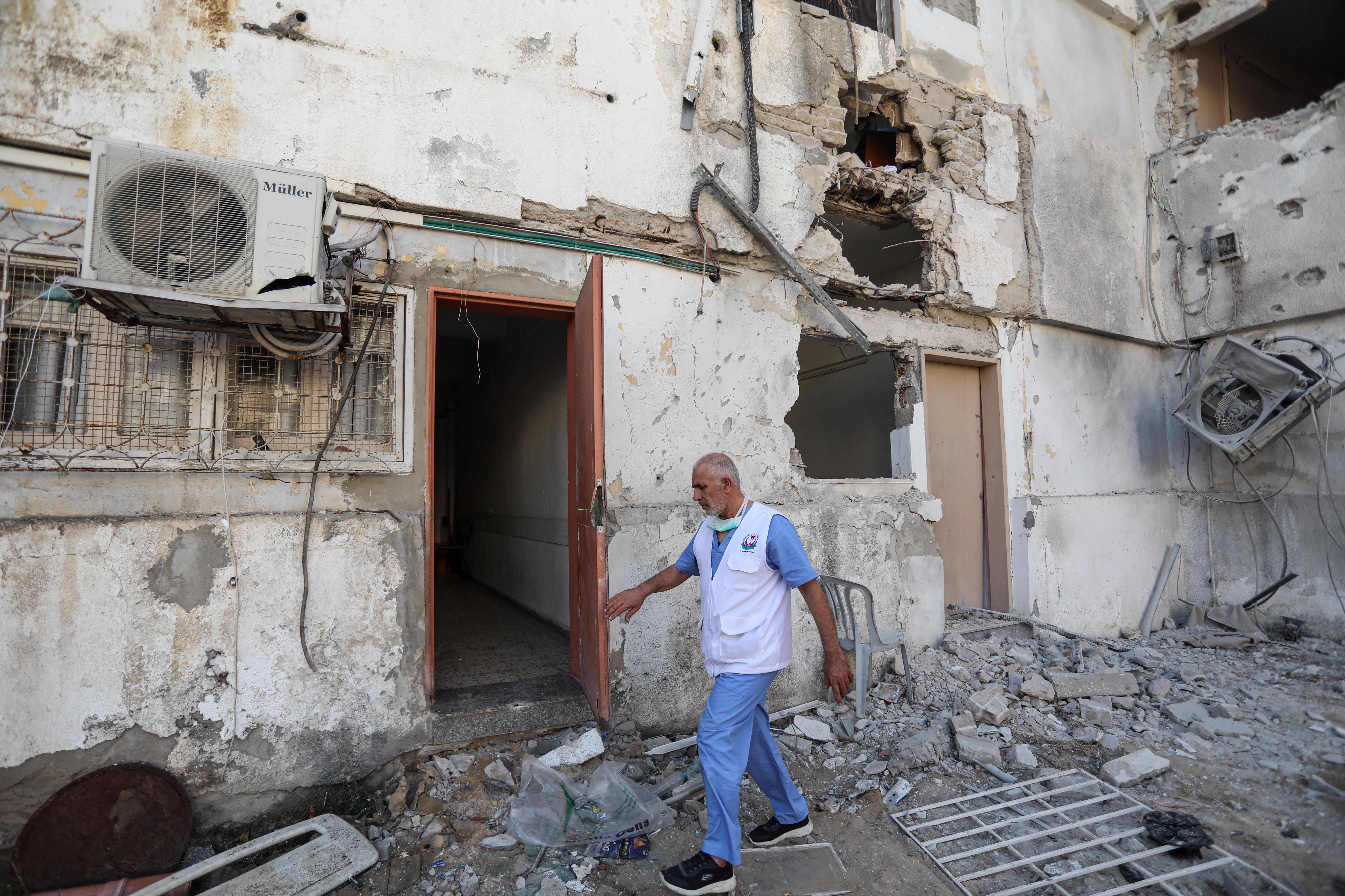 Israeli targeting of the Nassr Medical complex in Gaza city