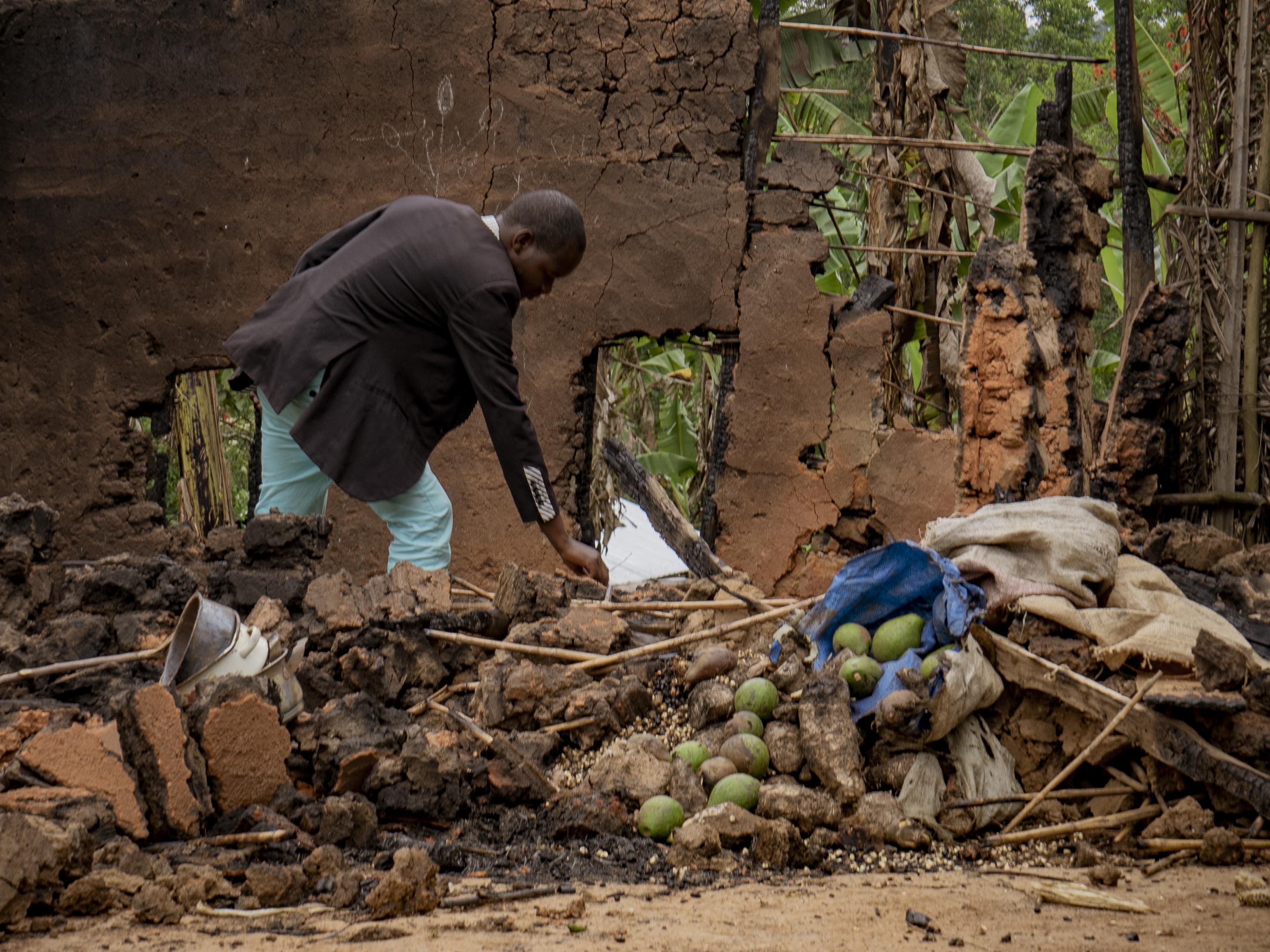 Deogratias Kasereka, chief of Mukondi village