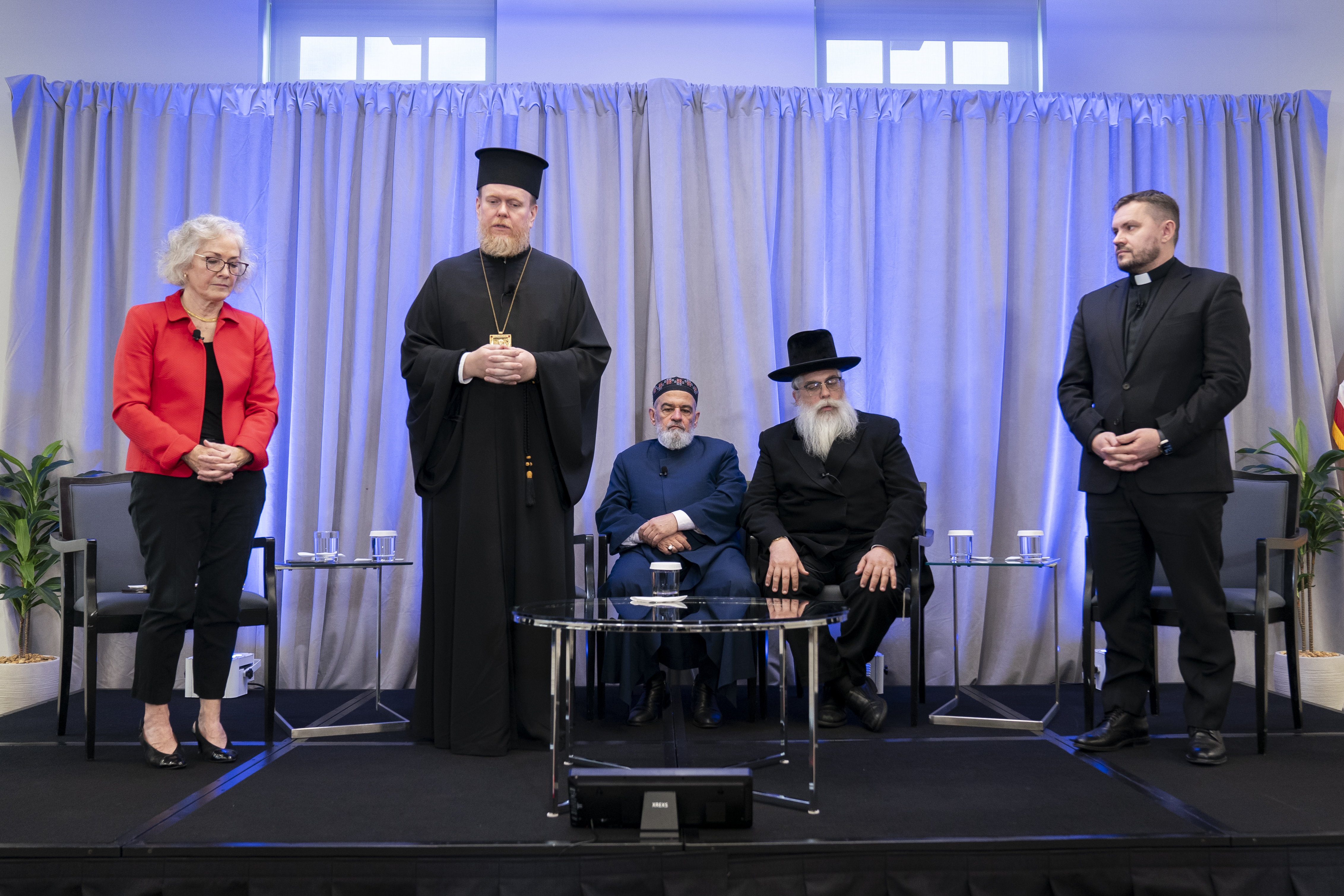 The interfaith delegation from Ukraine along with Former US ambassador to Ukraine Marie Yovanovitch