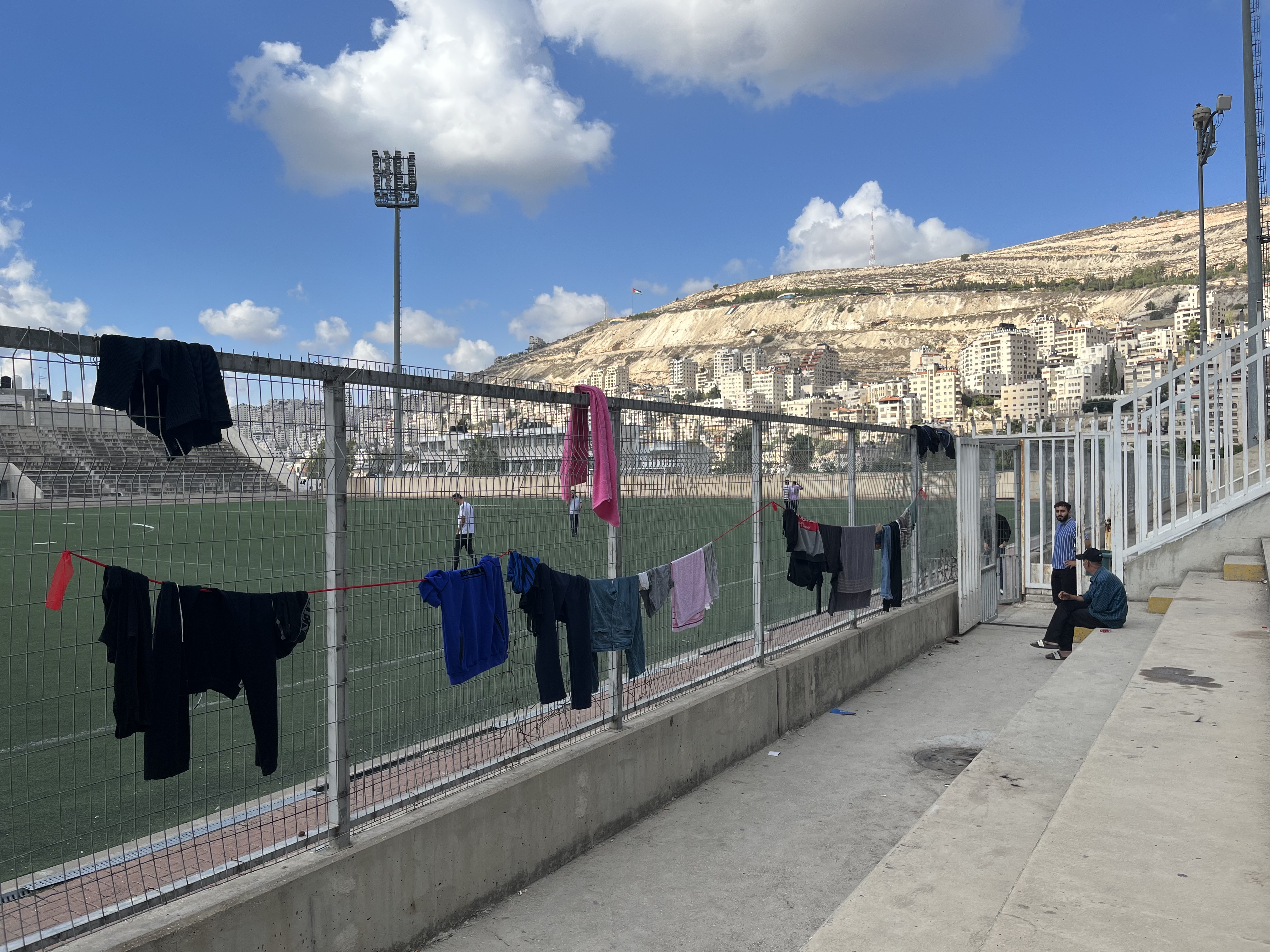 Camp at Nablus Stadium