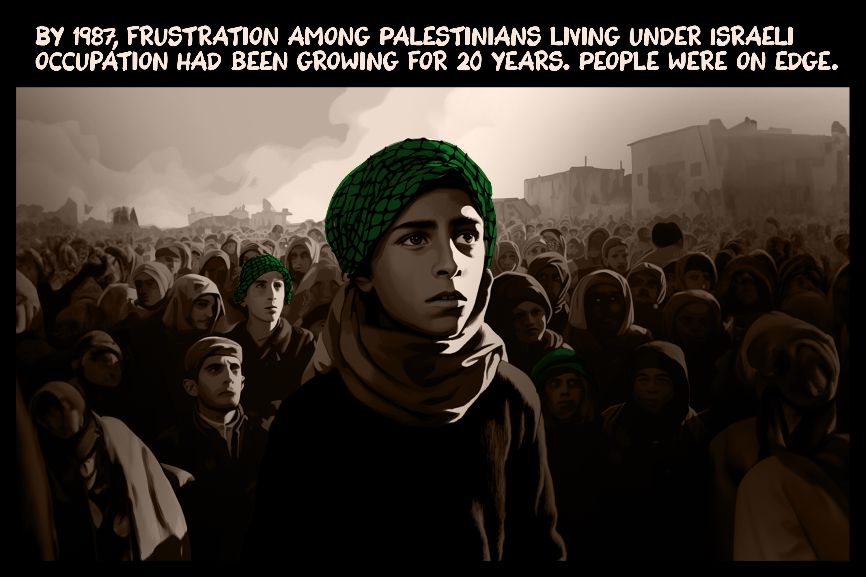 By 1987, frustration among Palestinians living under Israeli occupation had been growing for 20 years. People were on edge.