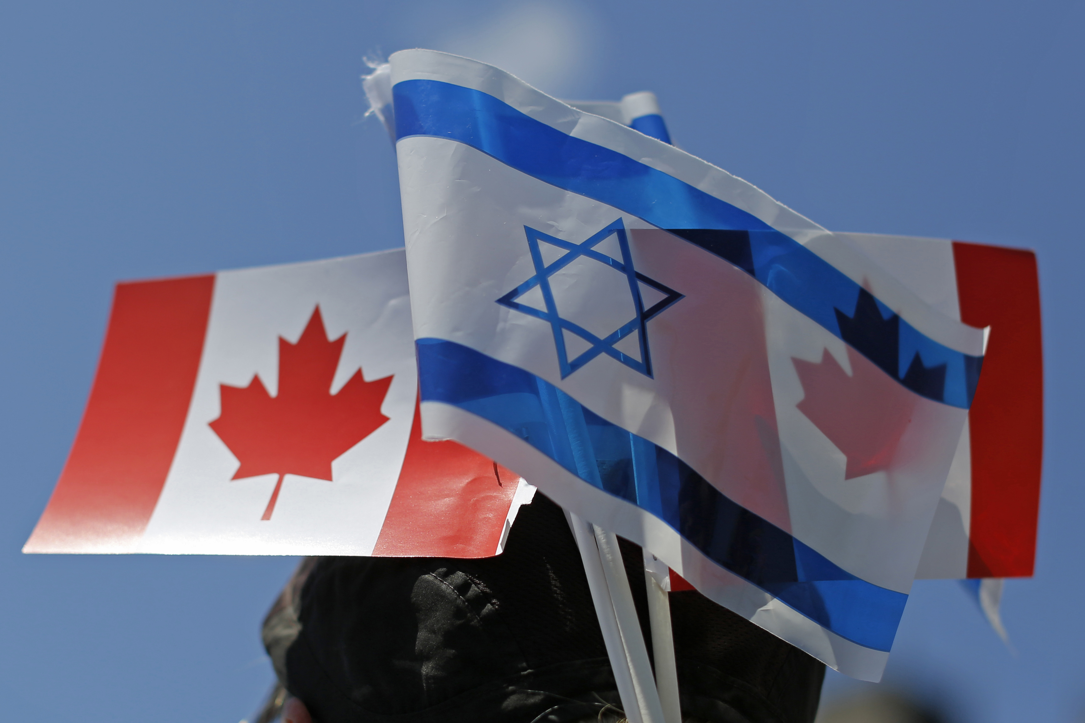 Canada and Israel flags