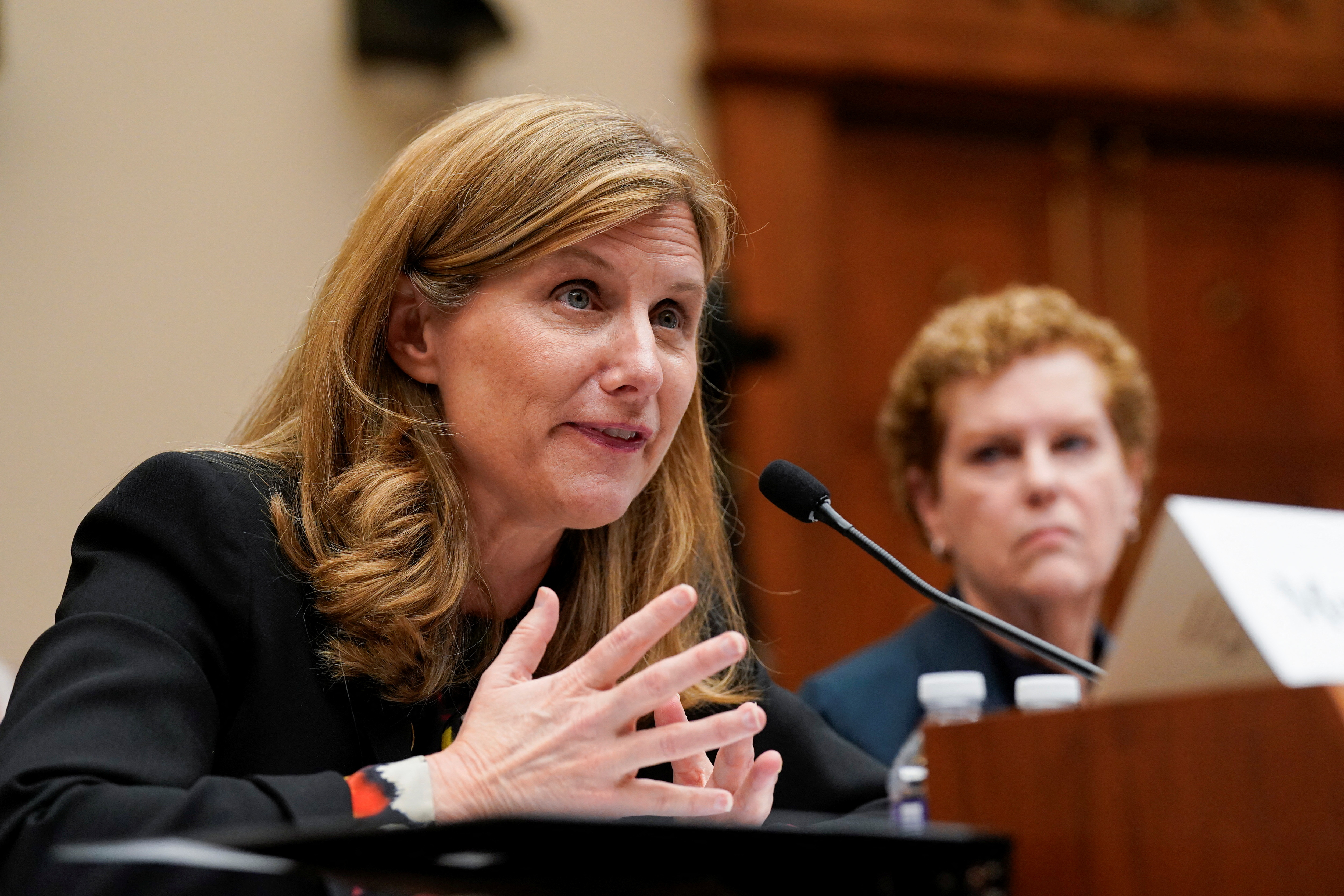 University of Pennsylvania President Liz Magill testifies before a House Education and The Workforce Committee hearing titled "Holding Campus Leaders Accountable and Confronting Antisemitism" on Capitol Hill in Washington, U.S., December 5, 2023. REUTERS/Ken Cedeno