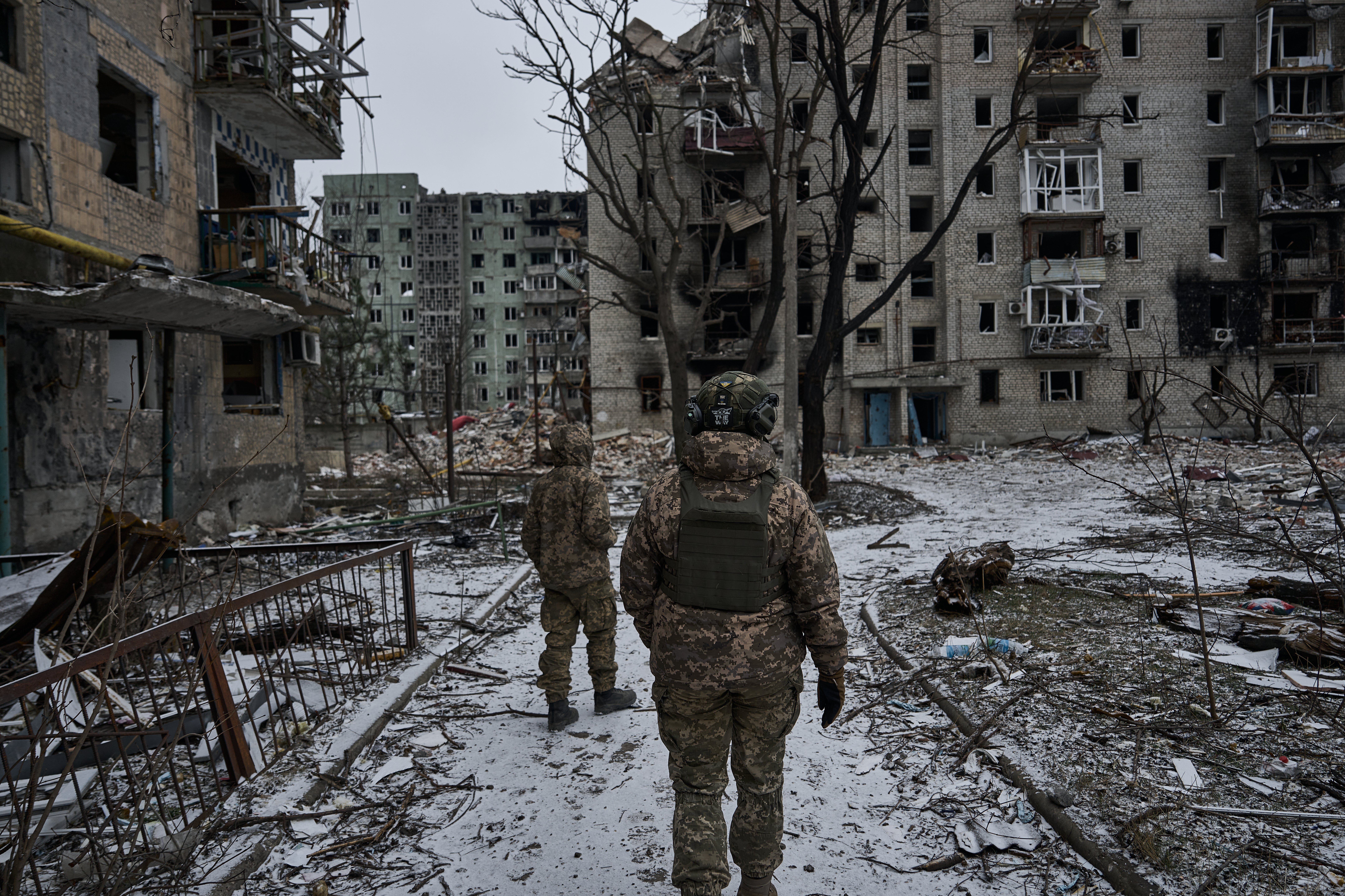 Crater-marked Avdiivka