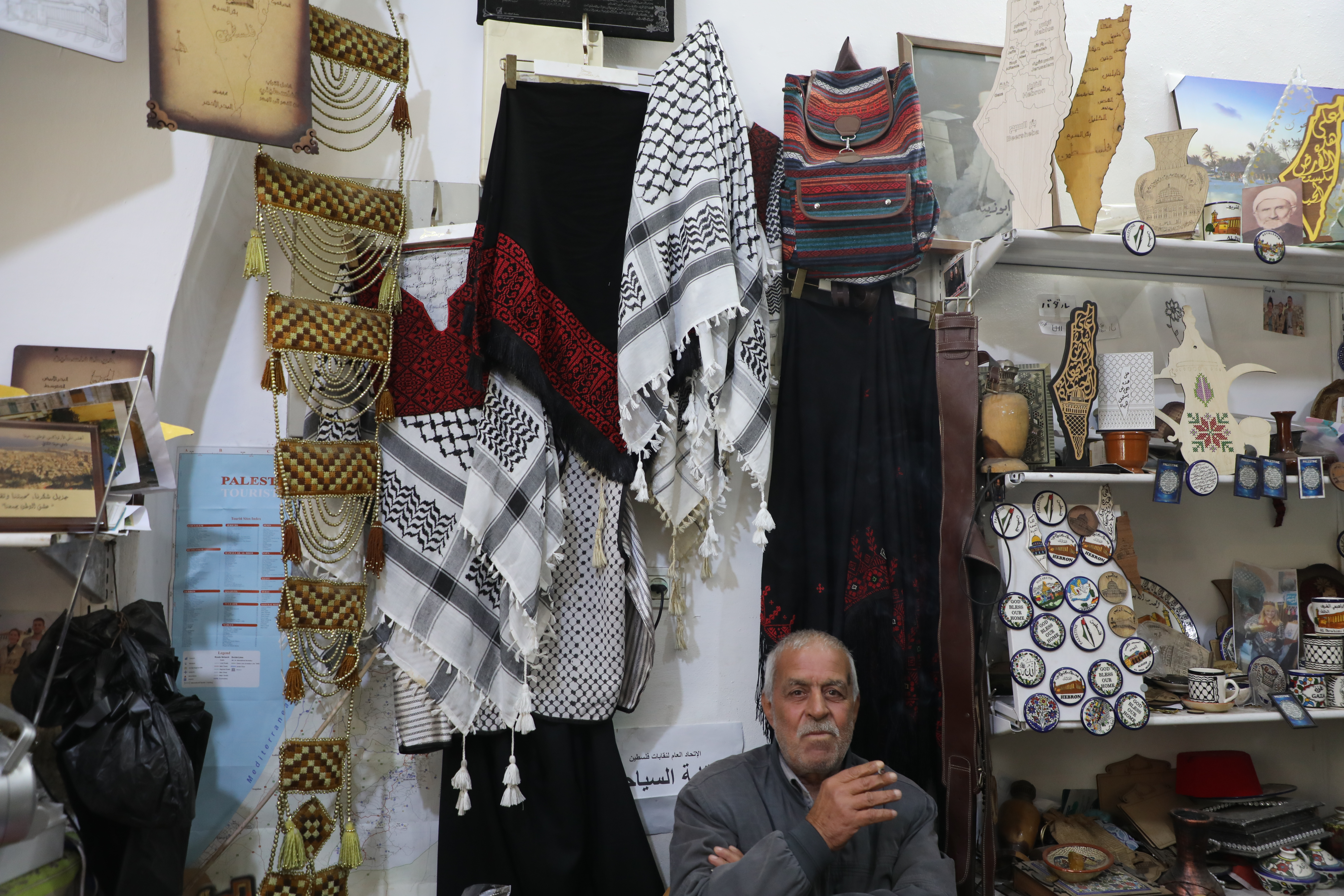 Oldest and only Keffiyeh factory in the West Bank