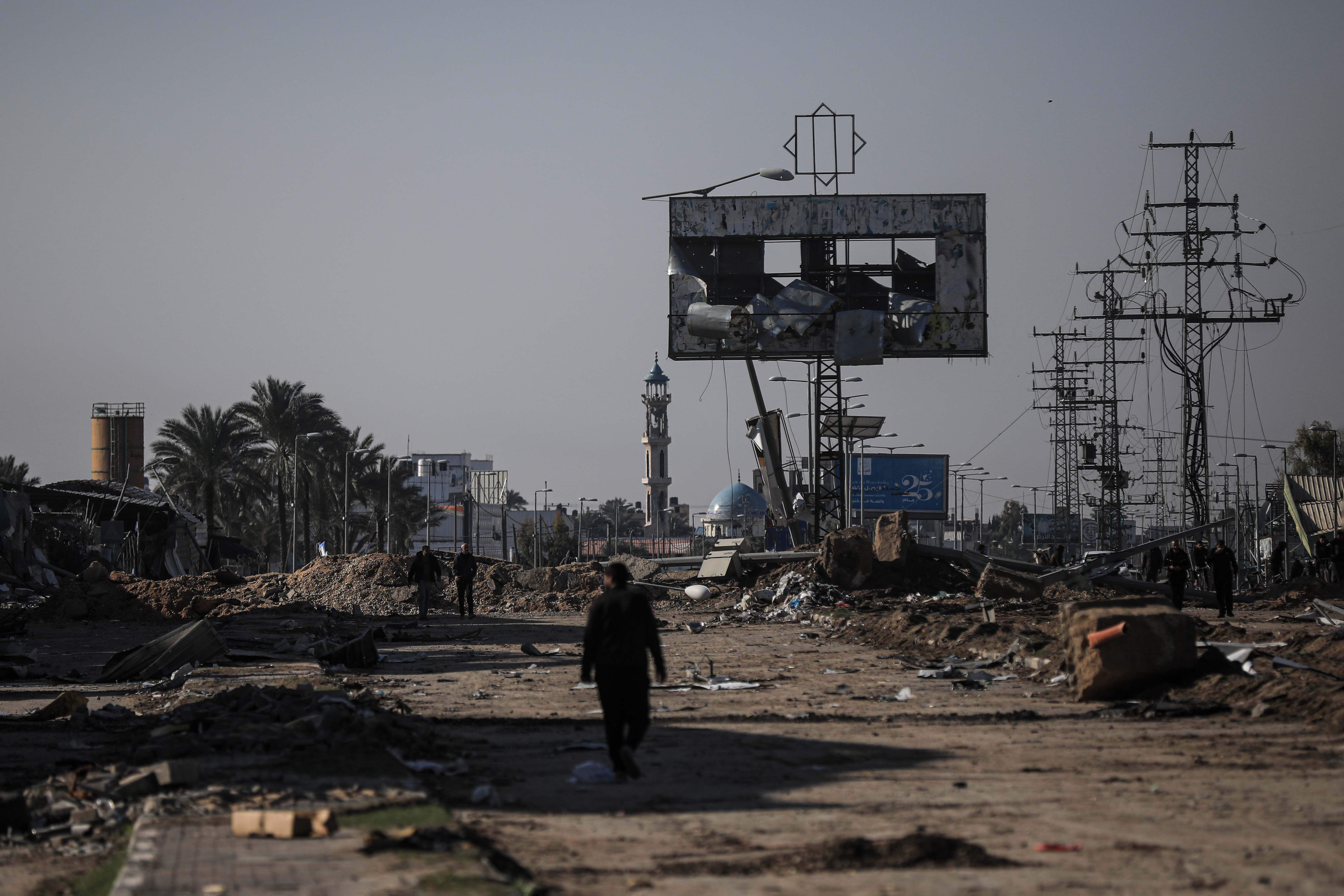 Al-Maghazi refugee camp after Israeli forces withdrew from the area in Deir Al Balah, Gaza