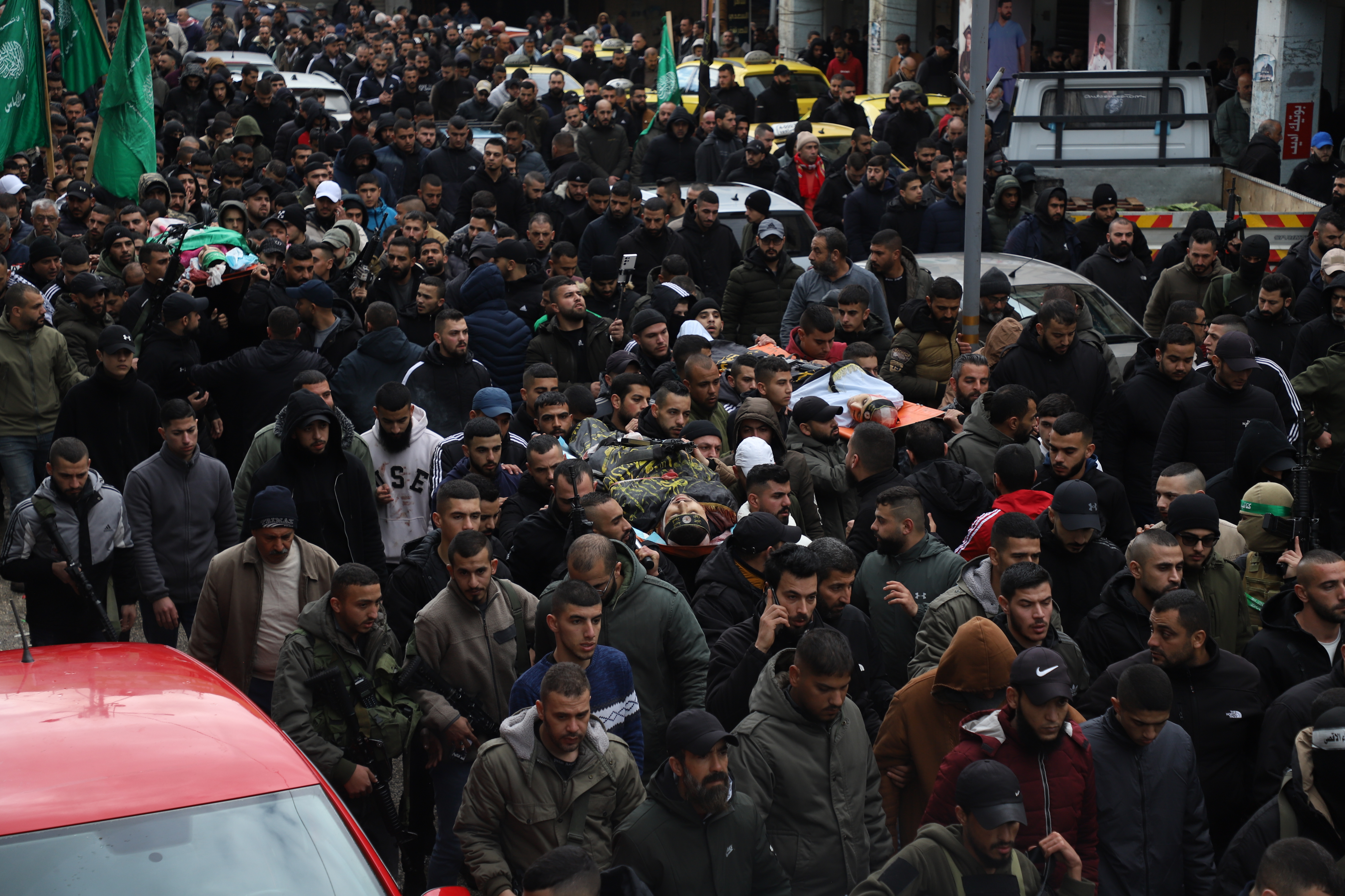 Jenin funeral jan 30 2023 - 3 men killed in hospital