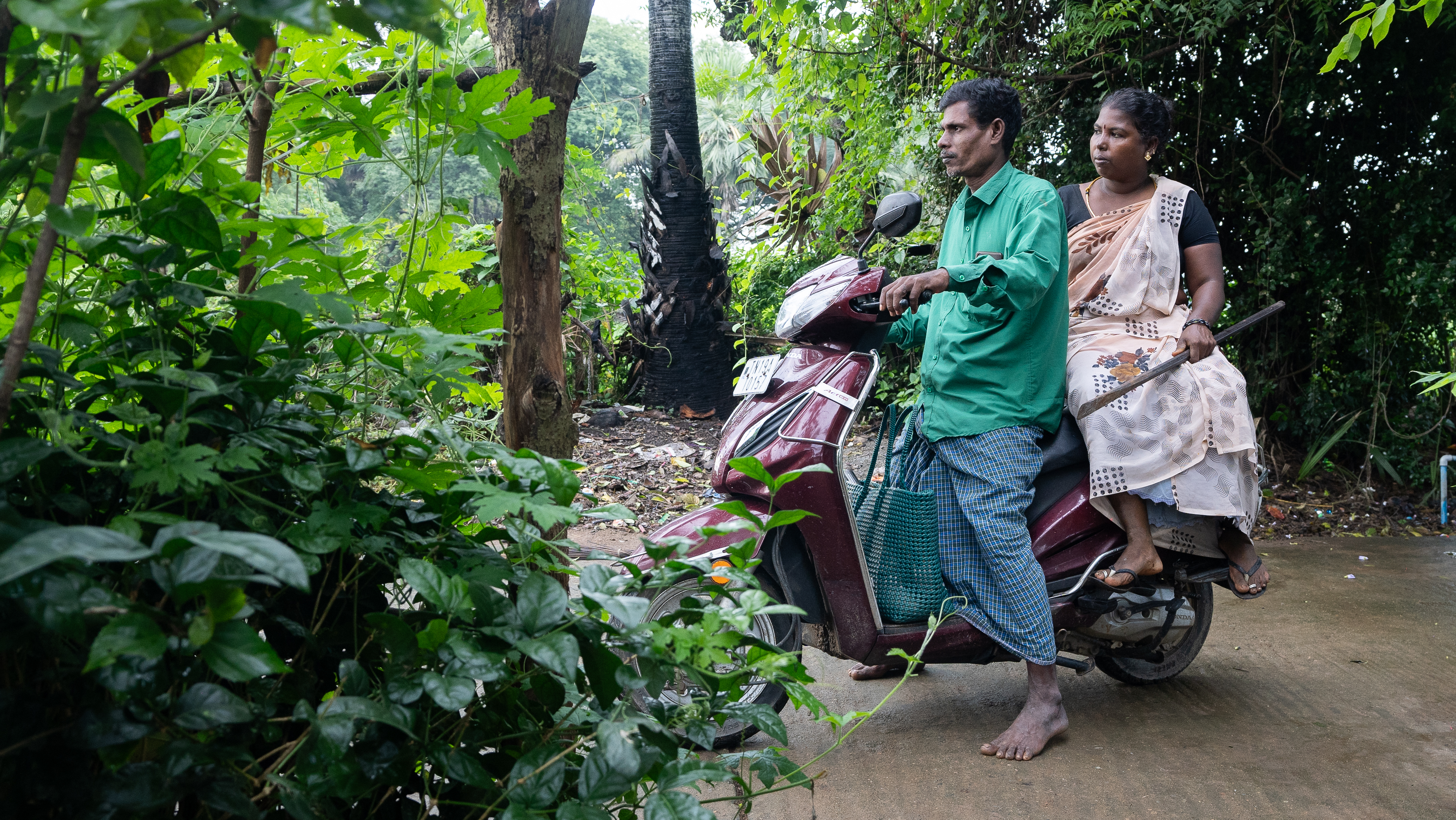 Kali and his motor scooter