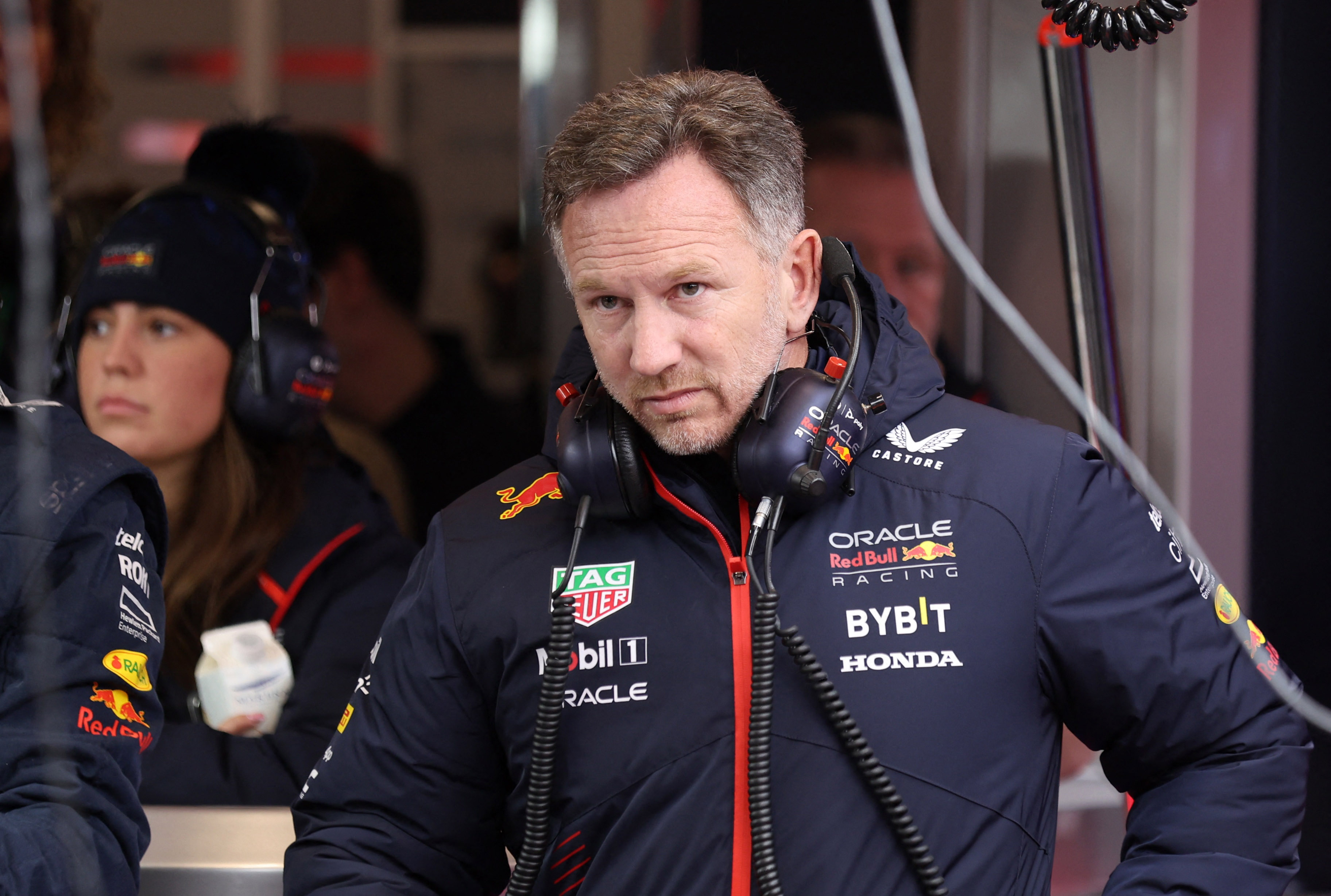 Formula One F1 - Las Vegas Grand Prix - Las Vegas Strip Circuit, Las Vegas, Nevada, U.S - November 17, 2023 Red Bull team principal Christian Horner ahead of practice REUTERS/Mike Blake