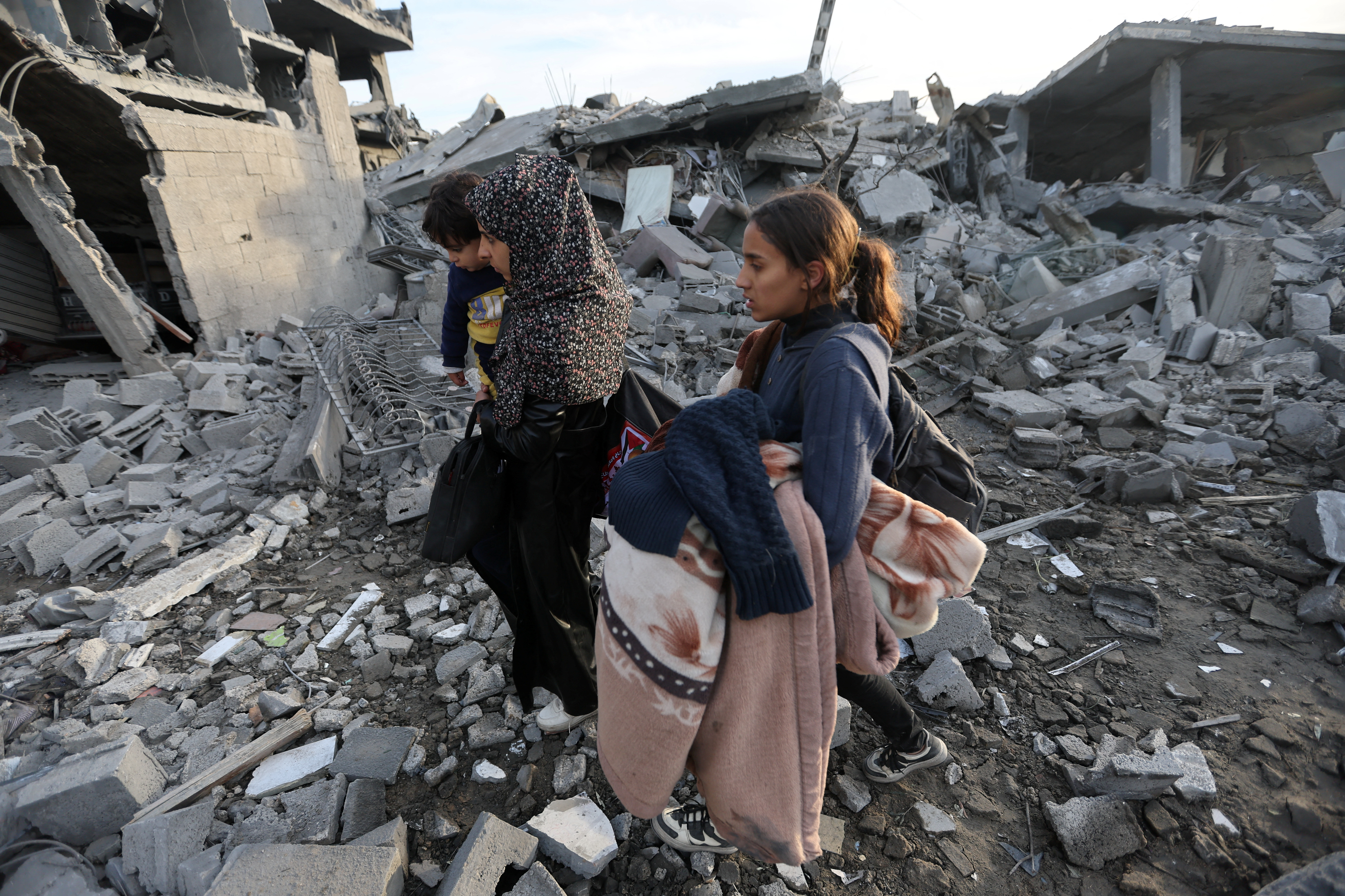 The aftermath of Israeli strikes on Rafah