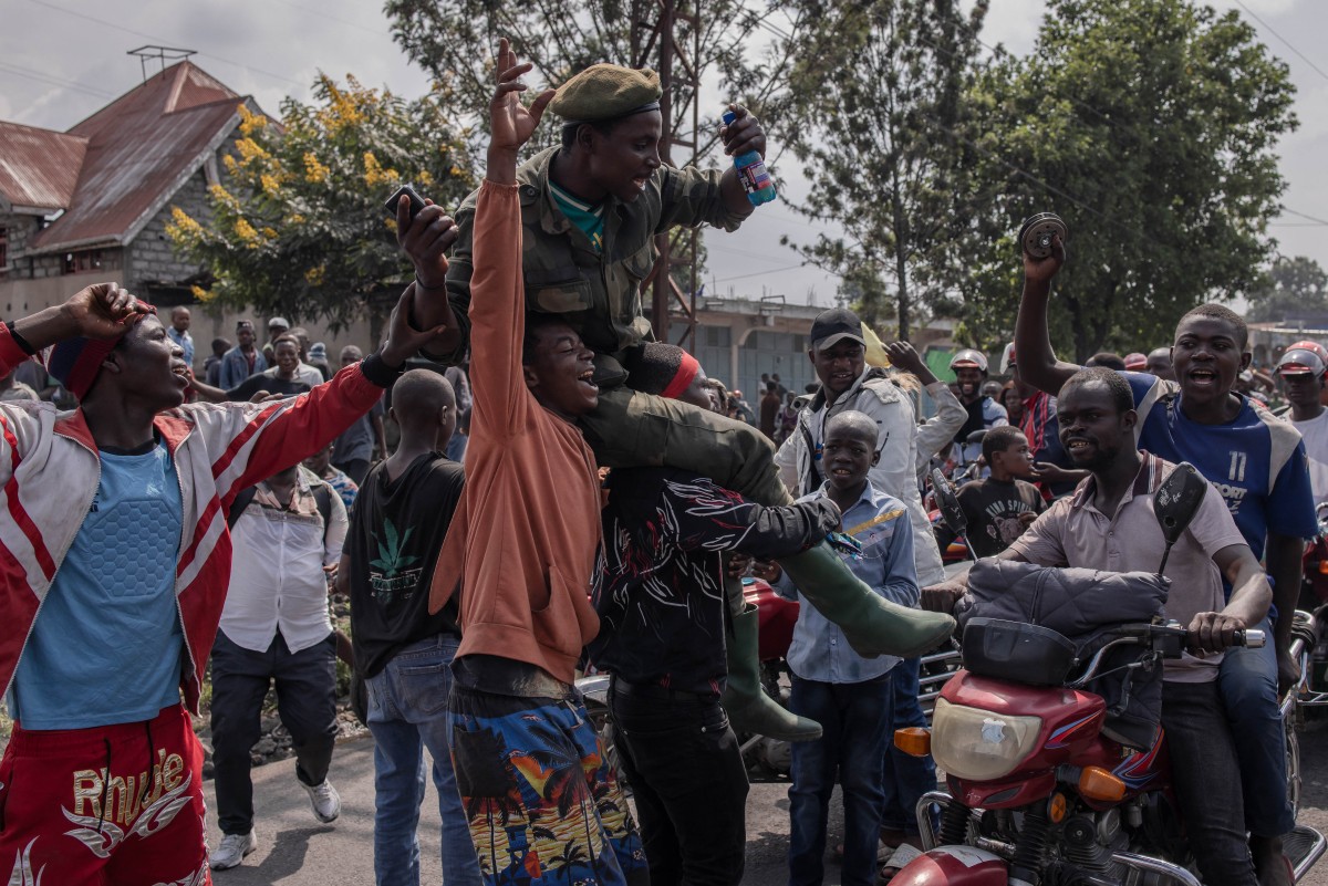 Protest against Rwanda, West in eastern DR Congo city of Goma