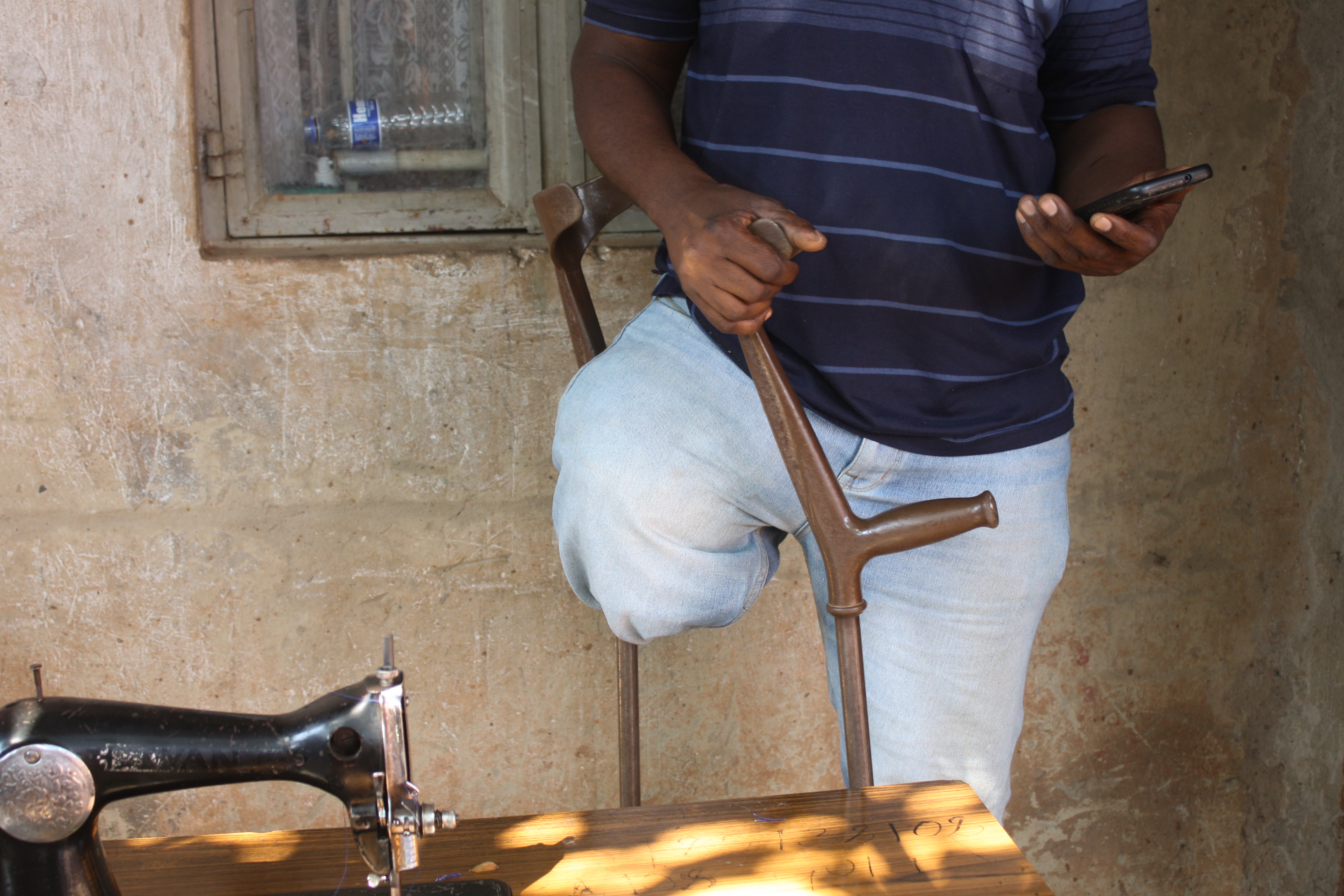 Charles served as a high ranking officer in the LRA. He was wounded in battle many times, including losing his leg.