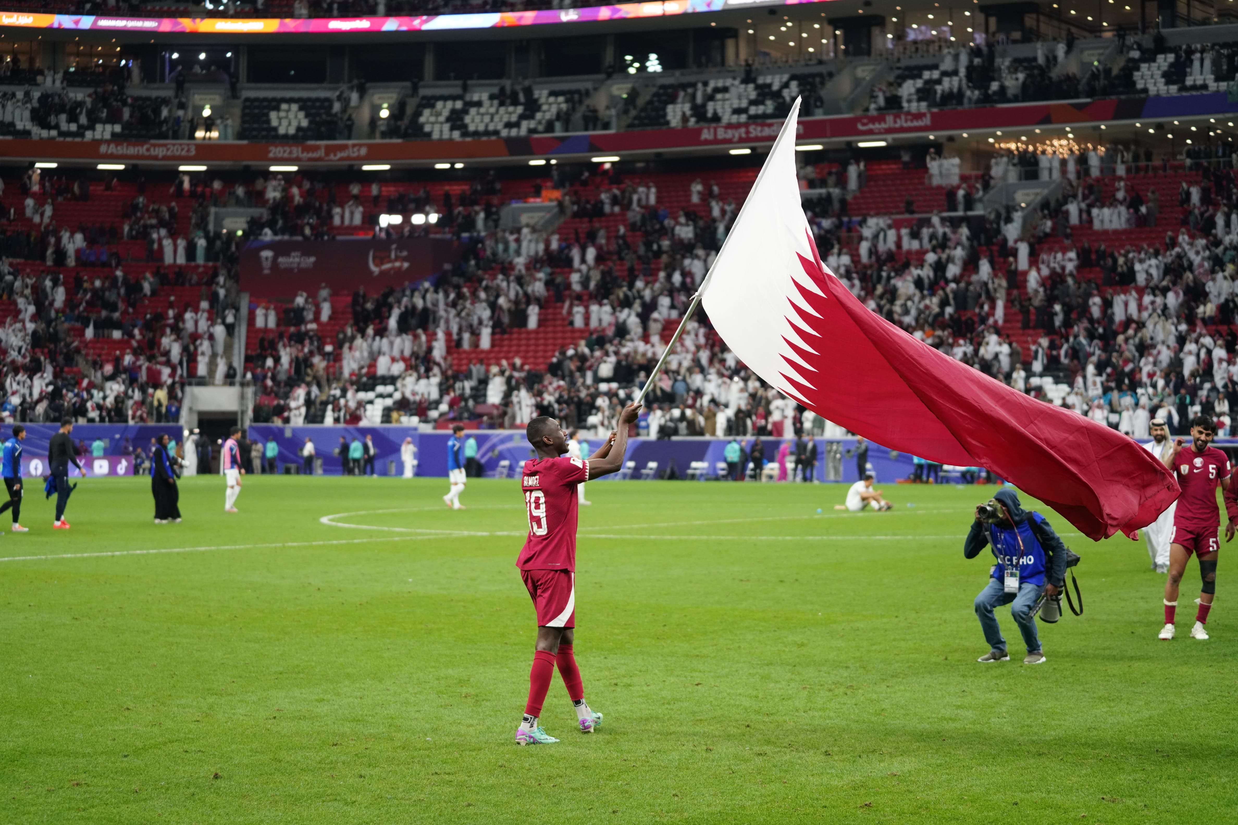 Qatar v Uzbekistan at Al Bayt Stadium in Al Khor