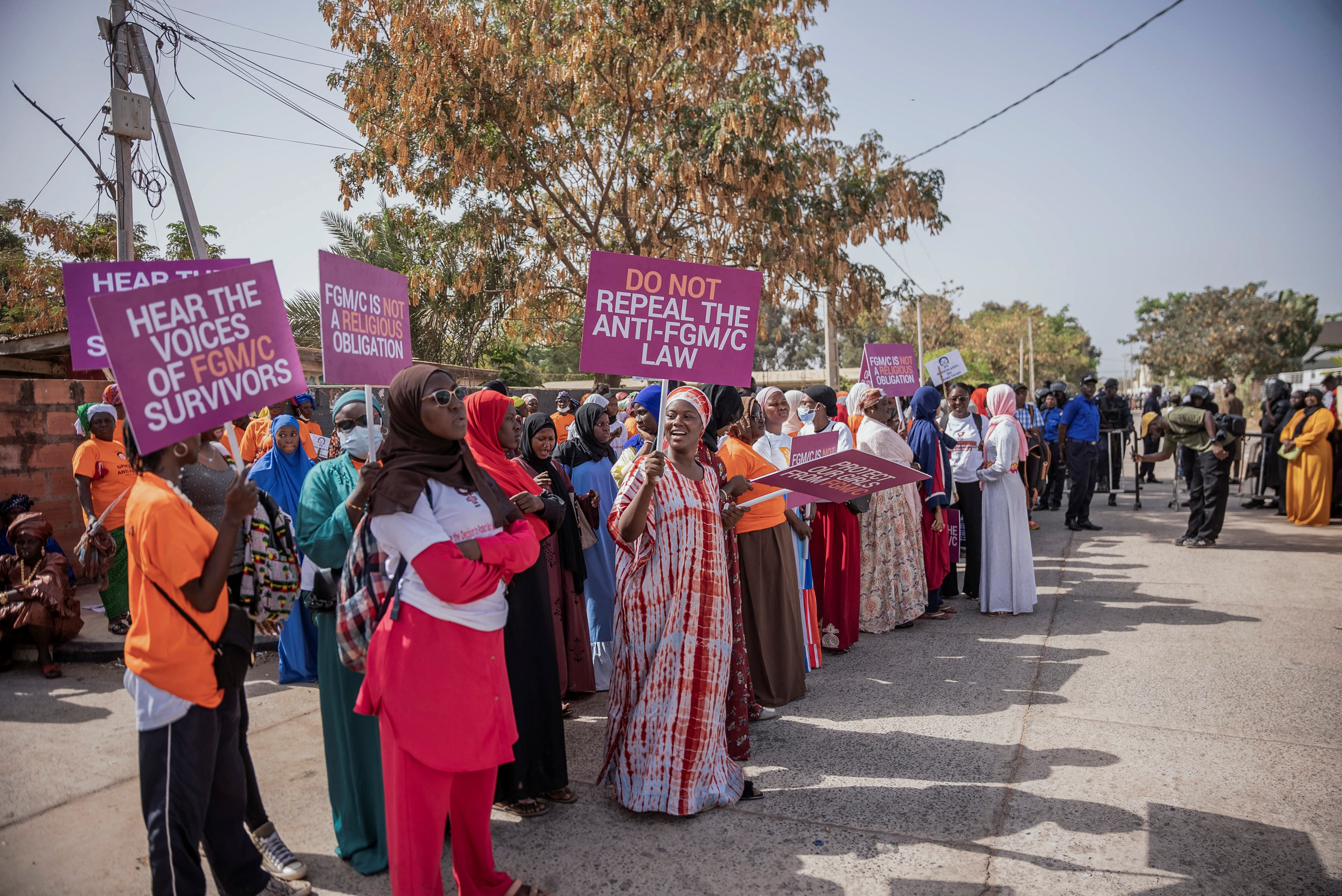 Women protest The Gambia's plan to reverse ban on FGM