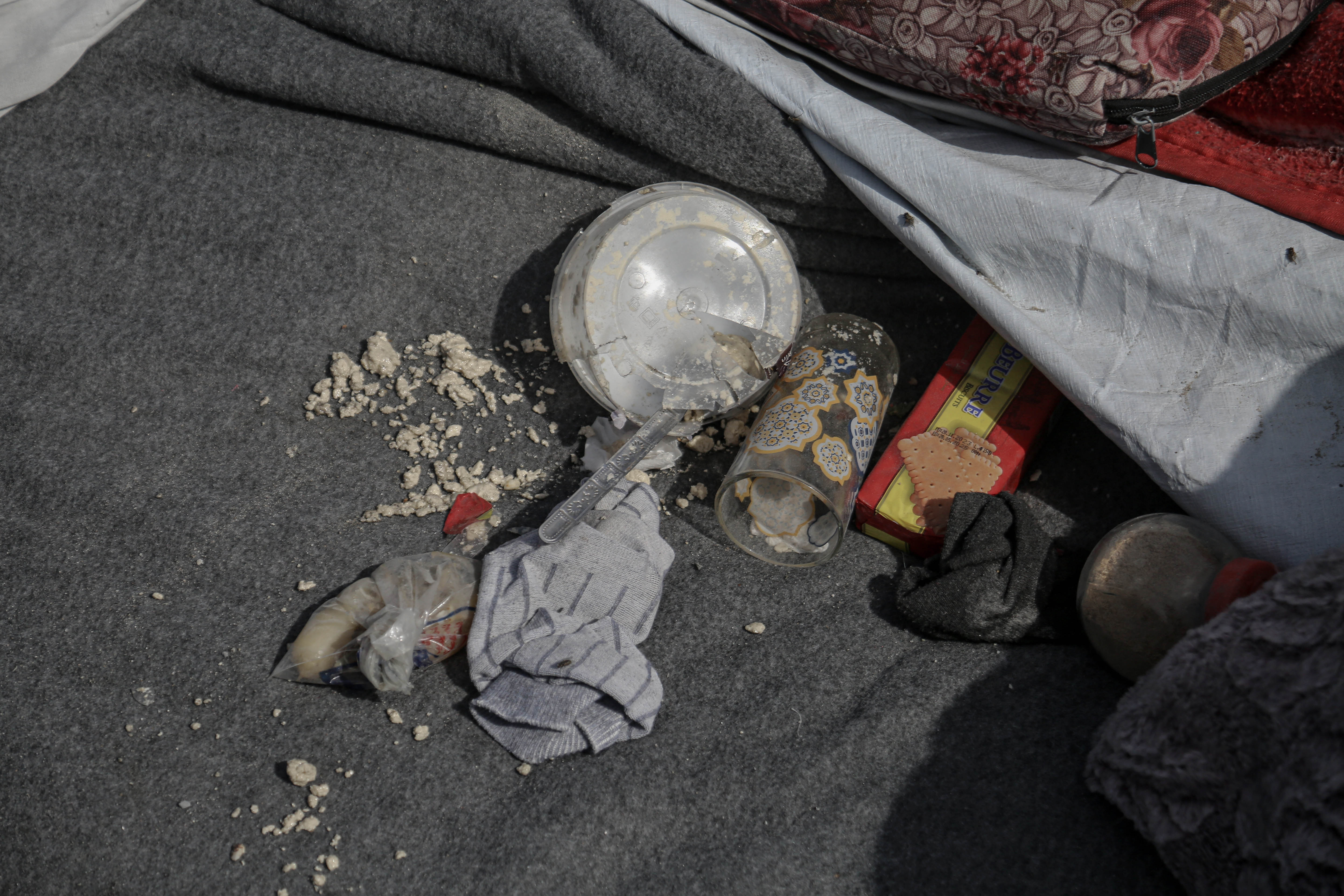 Aftermath of Israeli strike on mosque in Deir el-Balah