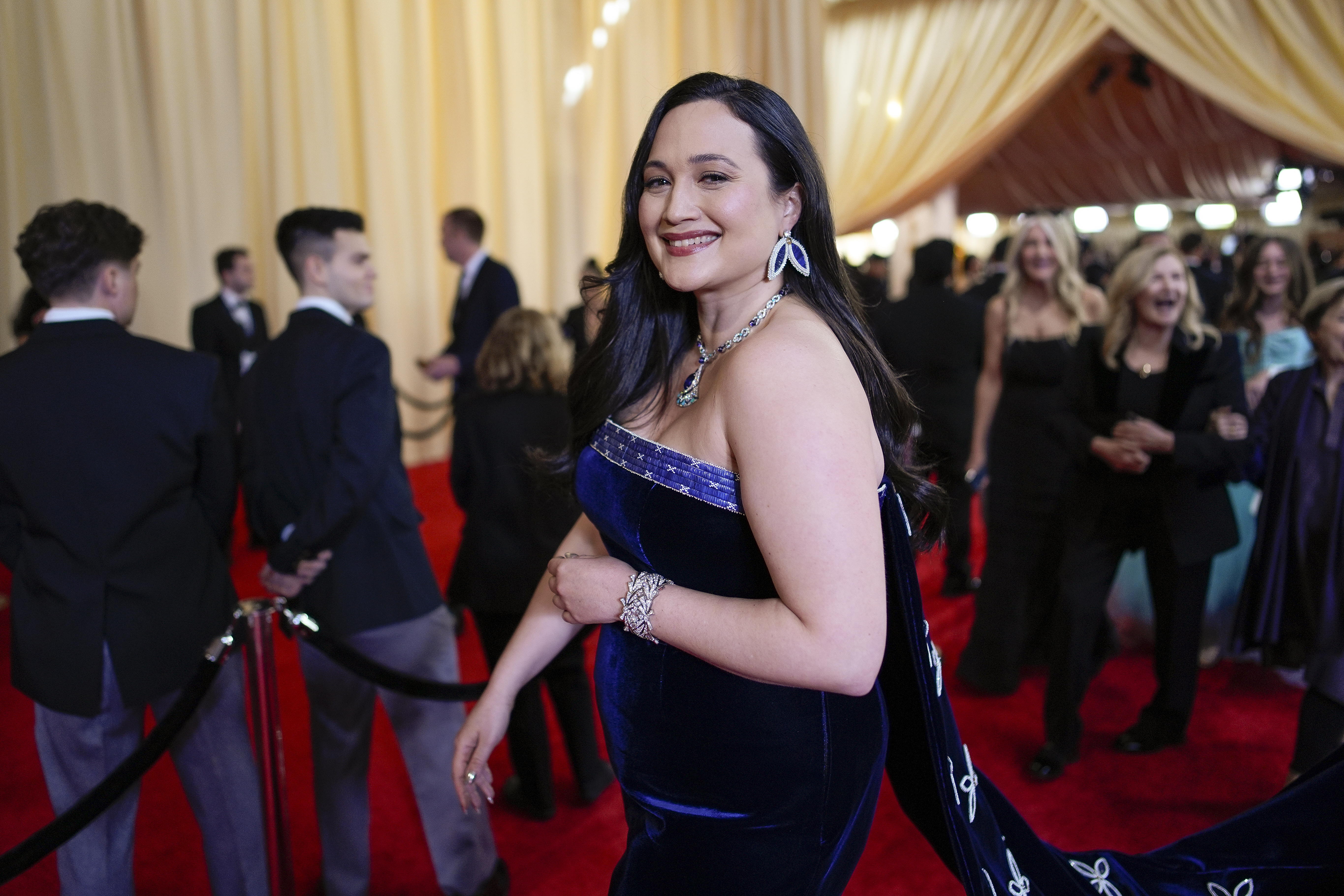 Lily Gladstone on the Oscars red carpet