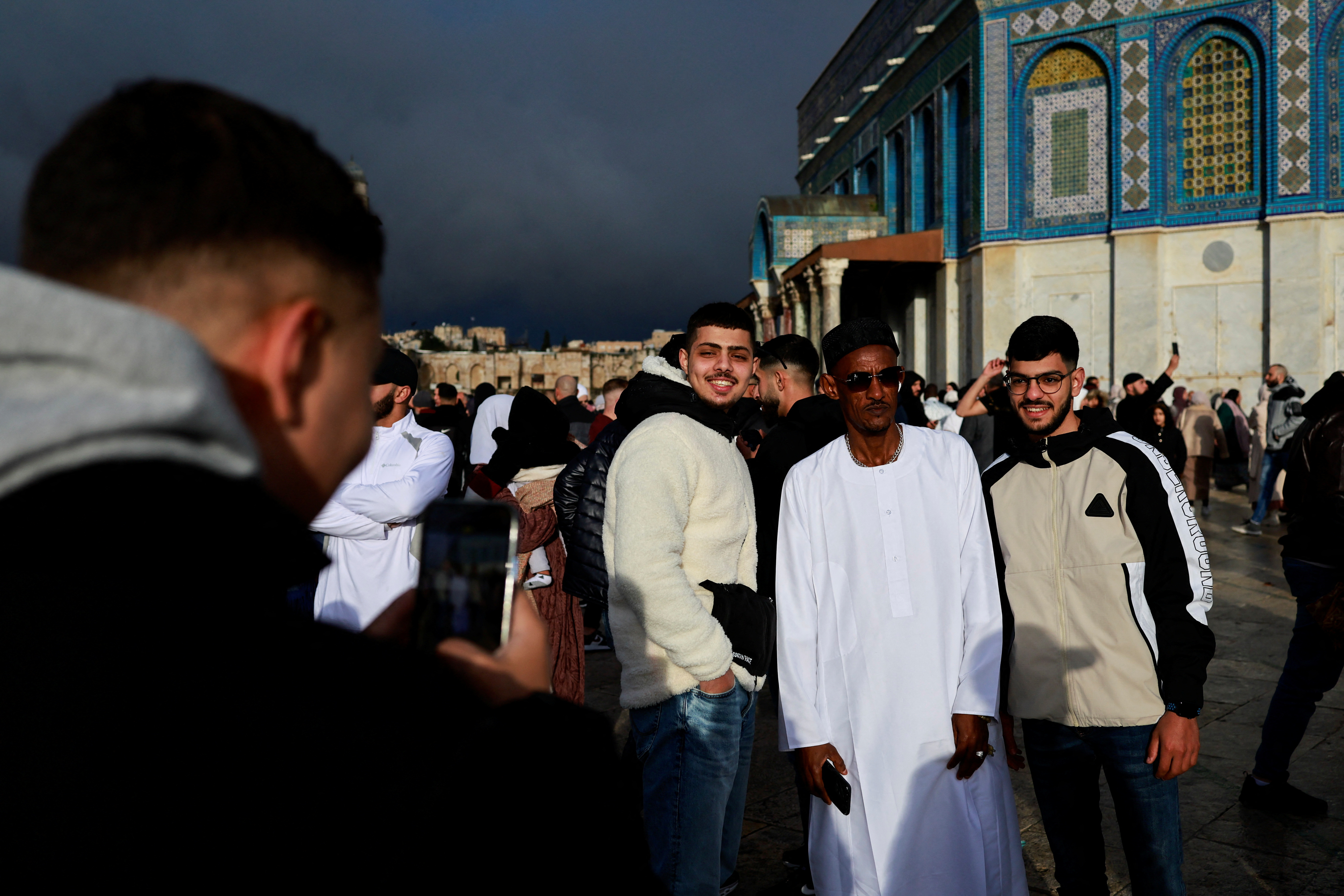 Eid prayers at al-Aqsa mosque