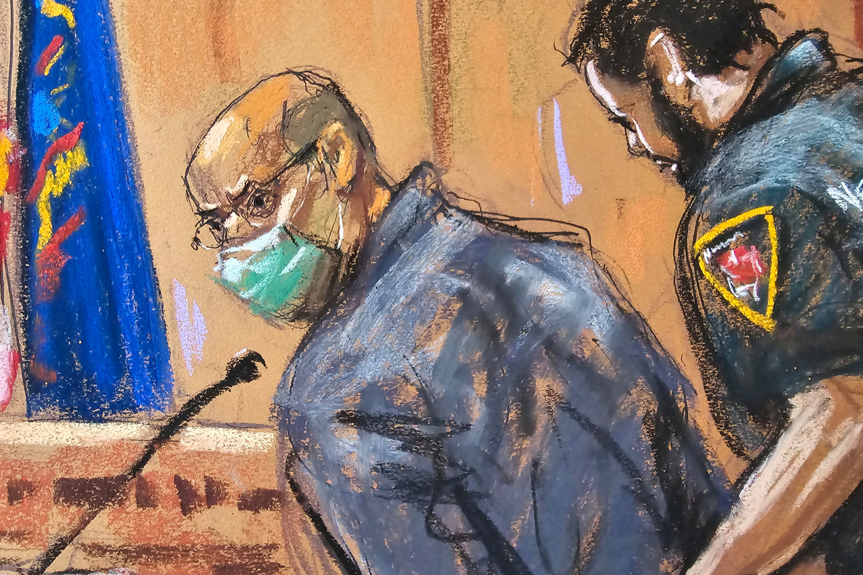 Former Trump Organization Chief Financial Officer Allen Weisselberg is handcuffed after he was sentenced by a US judge