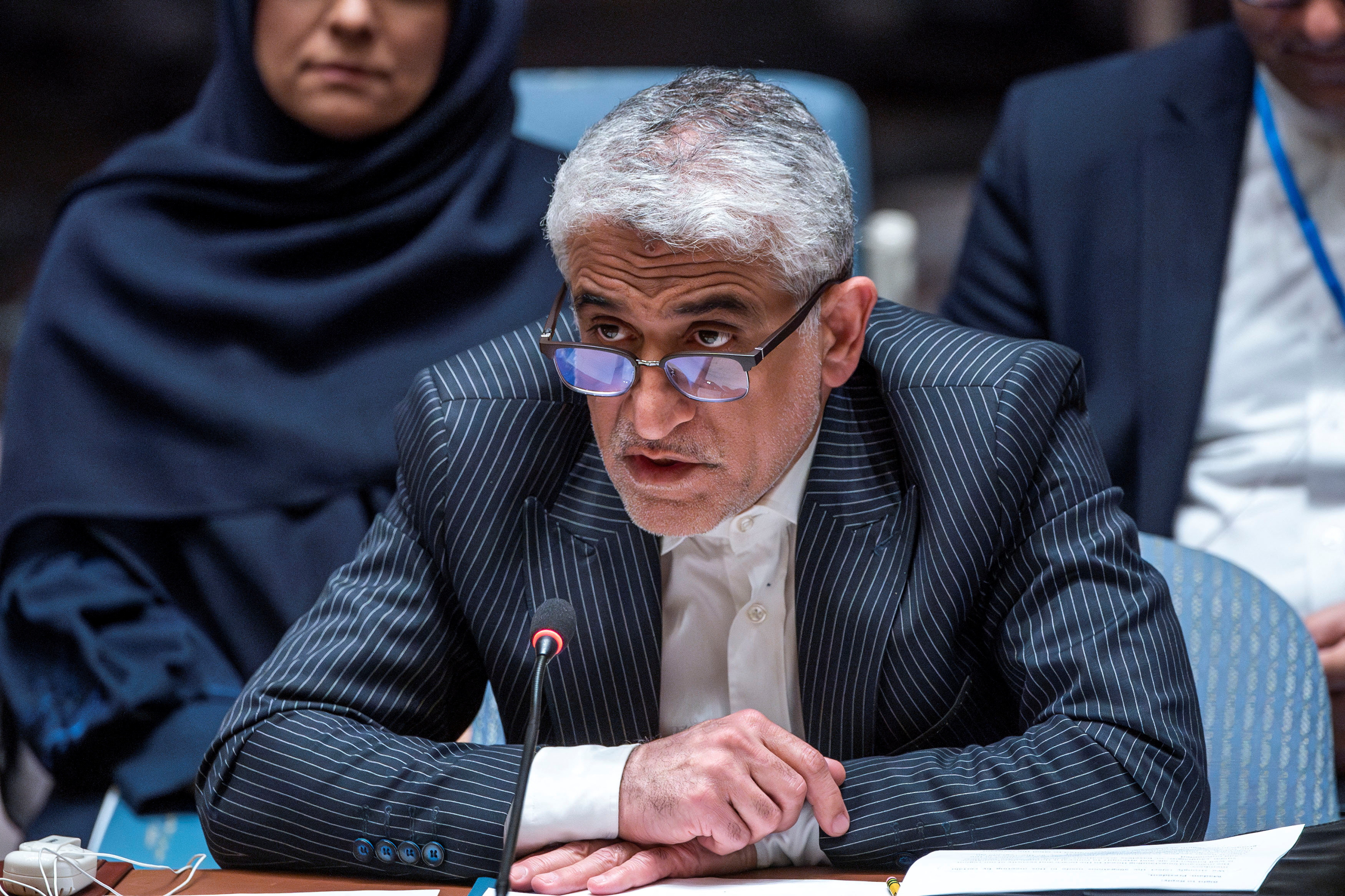 Iran's Ambassador to the United Nations Amir Saeid Iravani