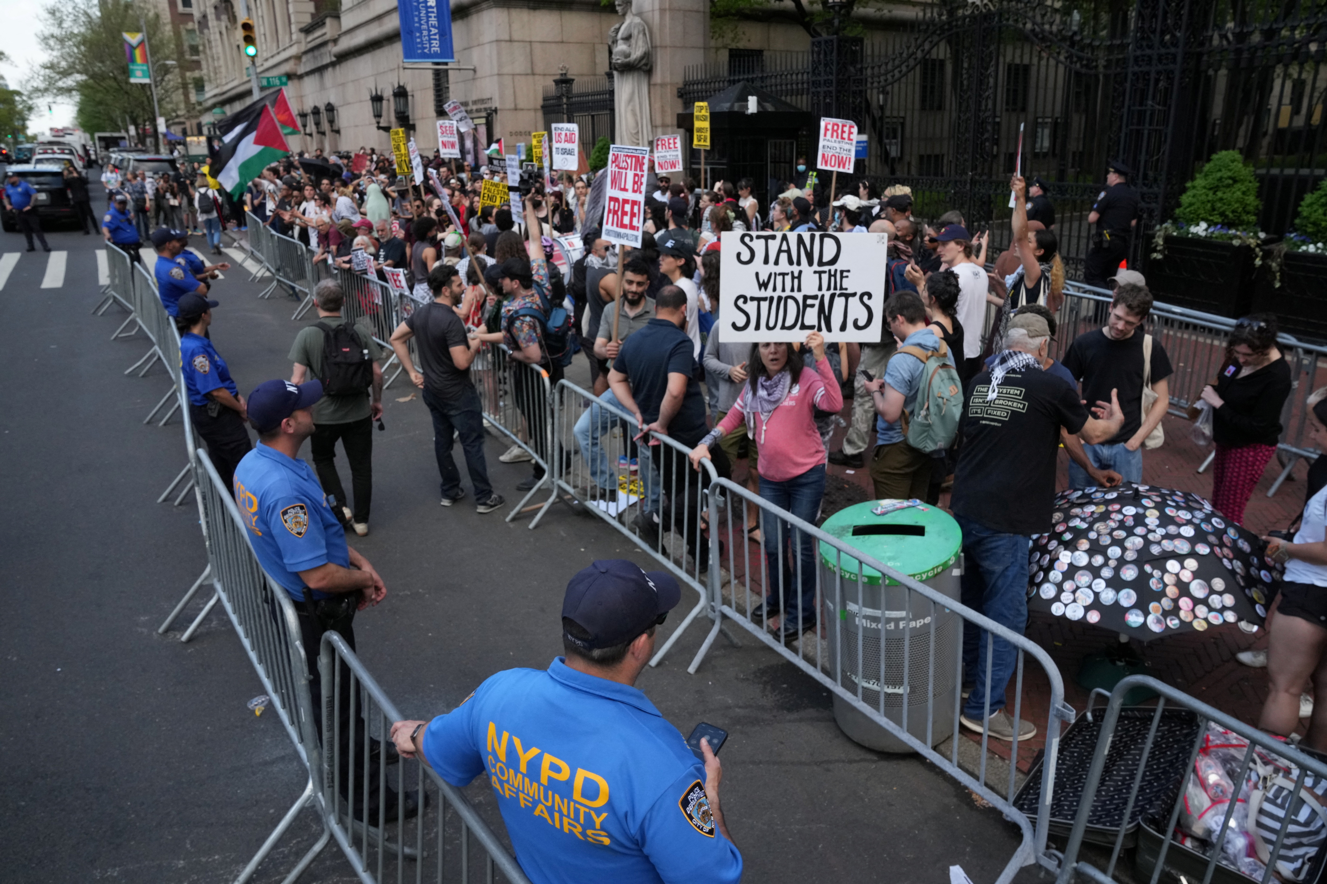 Columbia suspends students after call to end Gaza camp unheeded