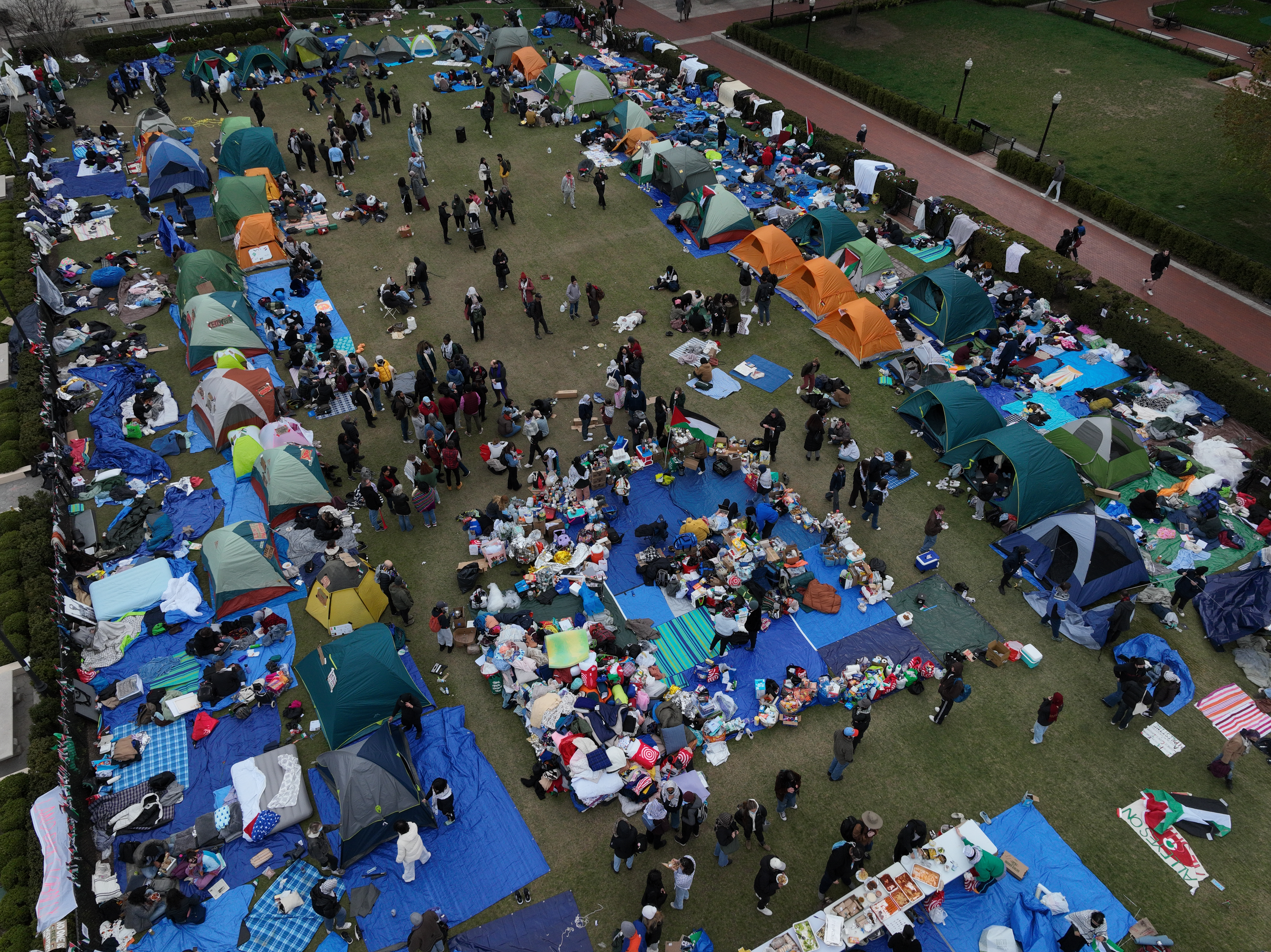 Pro-Palestinian protestsa the Columbia University