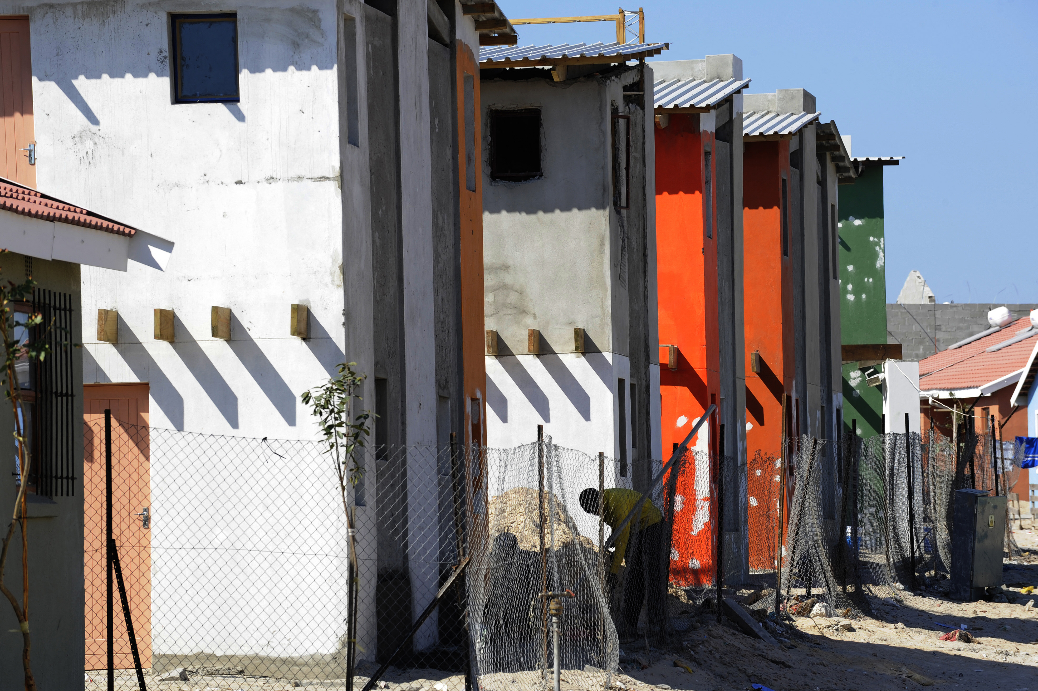 Housing units in a township in South Africa