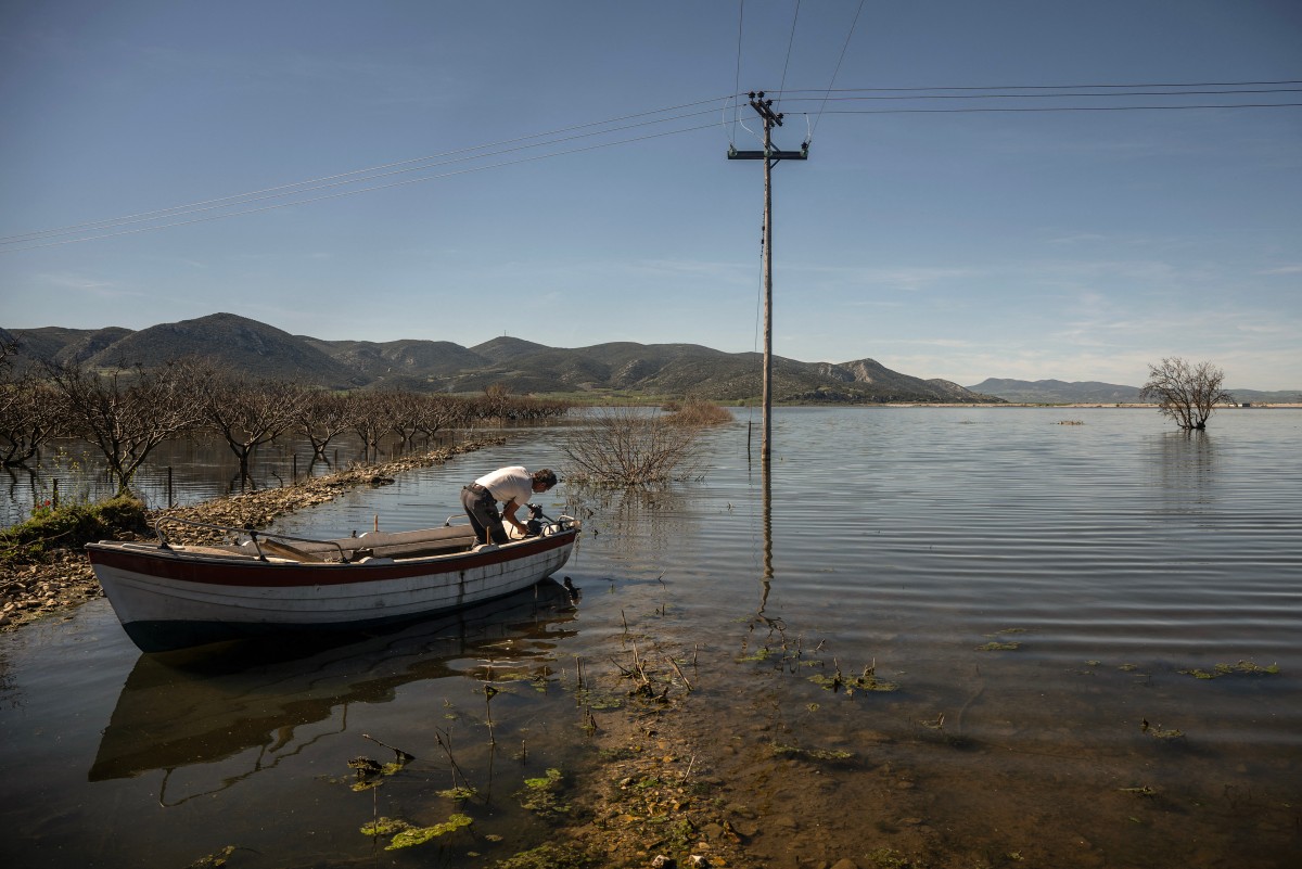 Greek valley that became a lake stirs drought debate