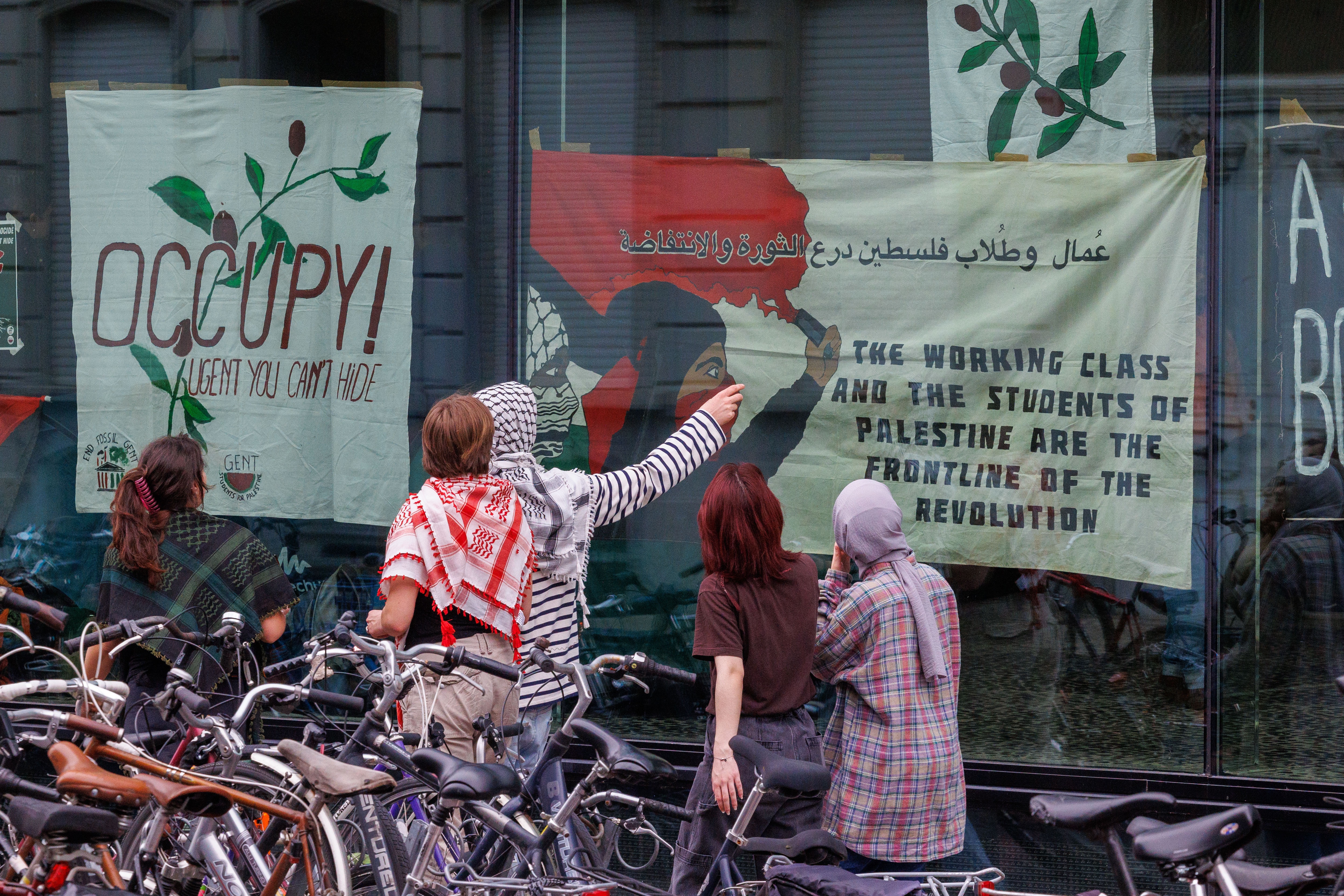Belgian and Dutch students join Gaza protest wave