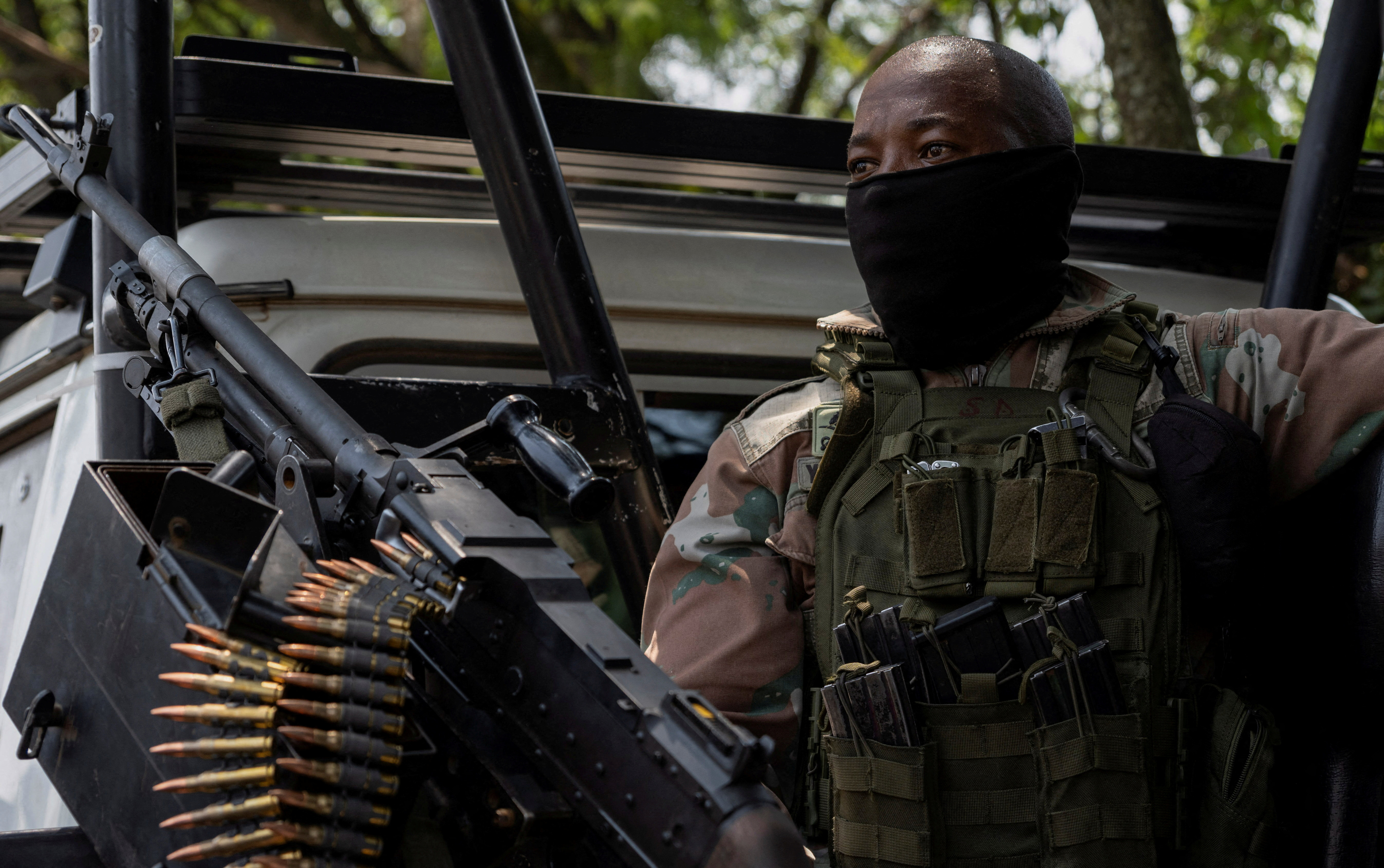 A member of the South African National Defence Force.