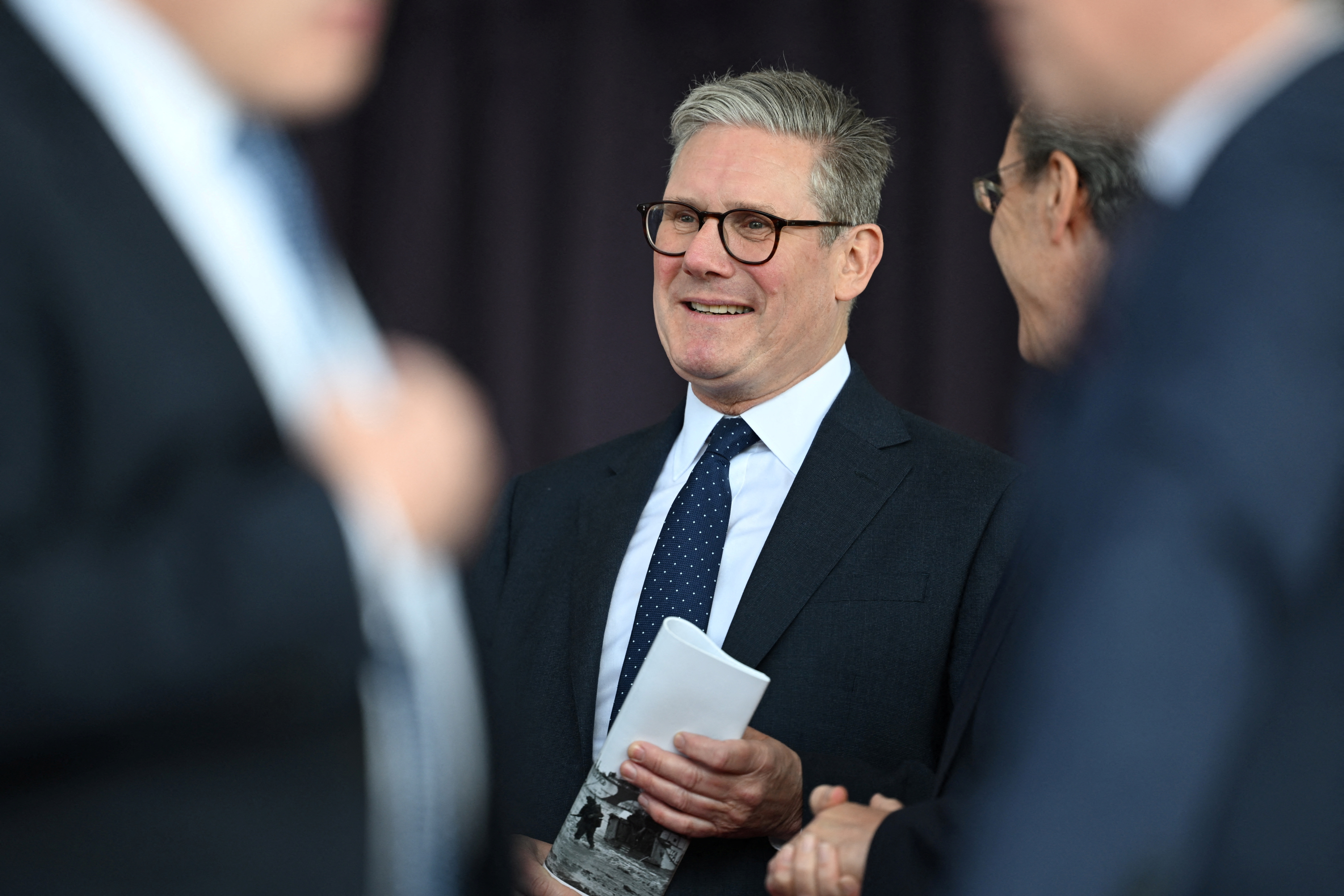 Labour Party leader Keir Starmer attends a commemorative event marking the 80th anniversary of D-Day in Southsea Common, Portsmouth, Britain June 5, 2024. Leon Neal/Pool via REUTERS