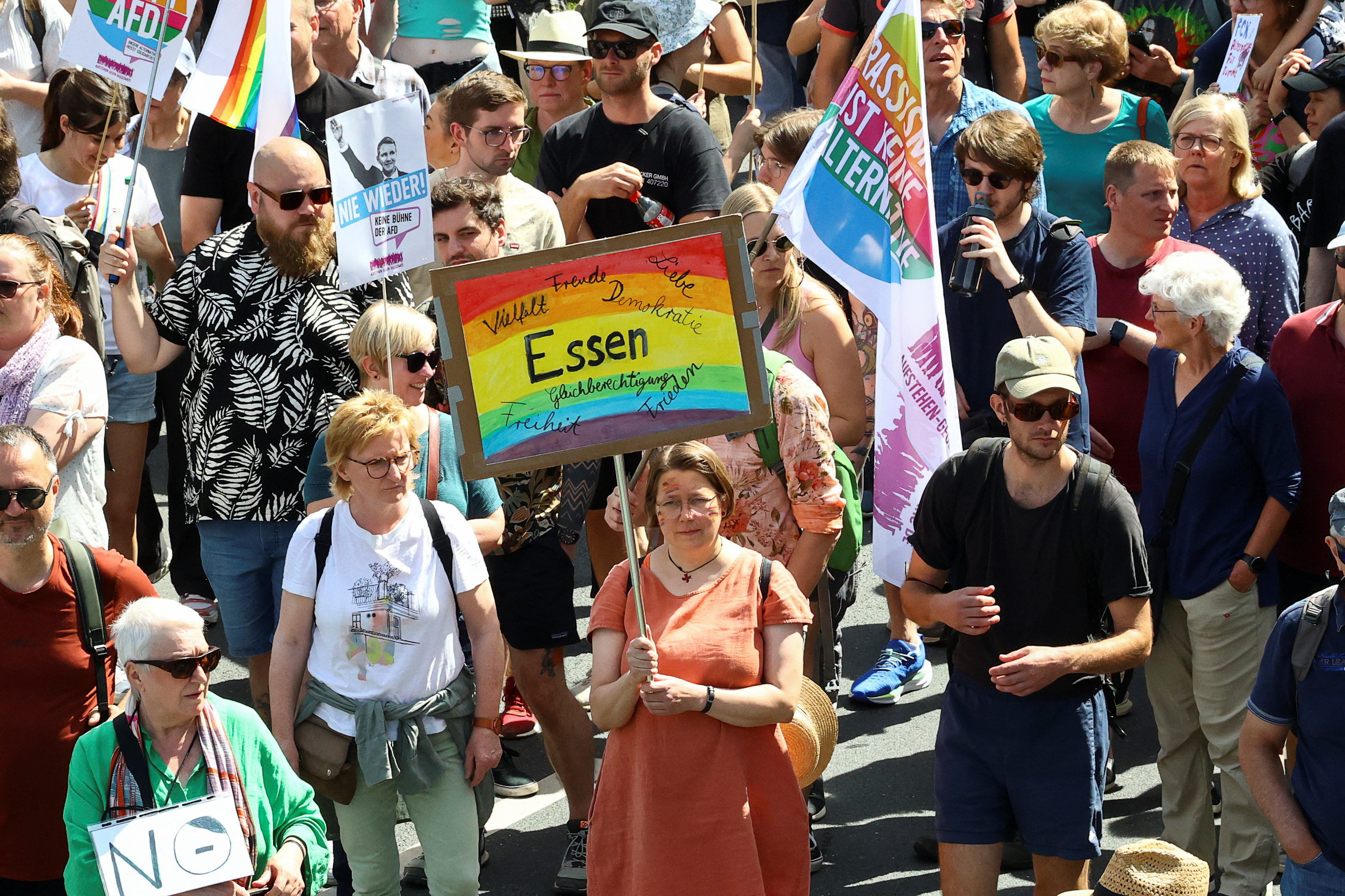 Essen AfD protests