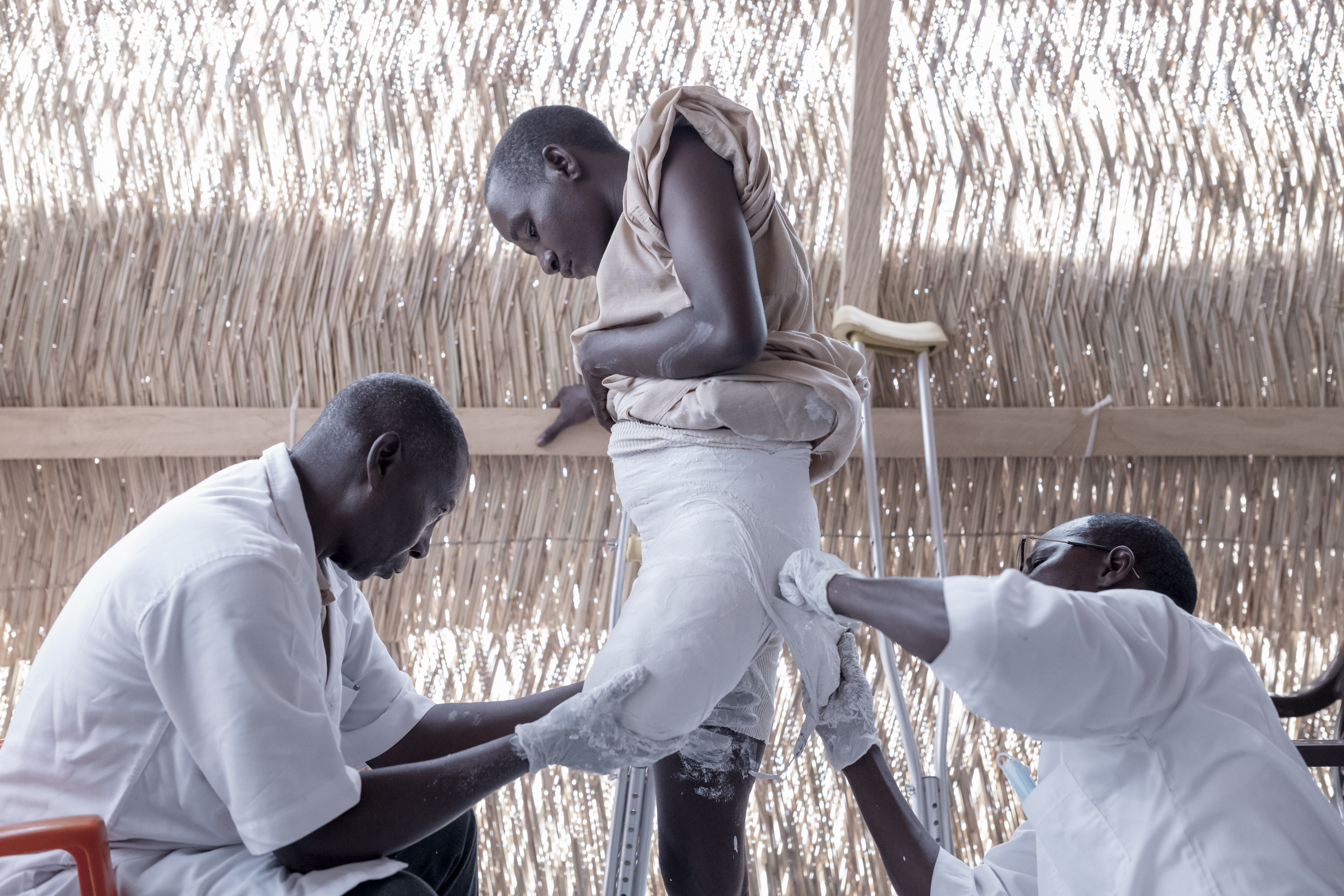 Sudanese refugee Ahmad Ababkr Bahkit in Chad. 
