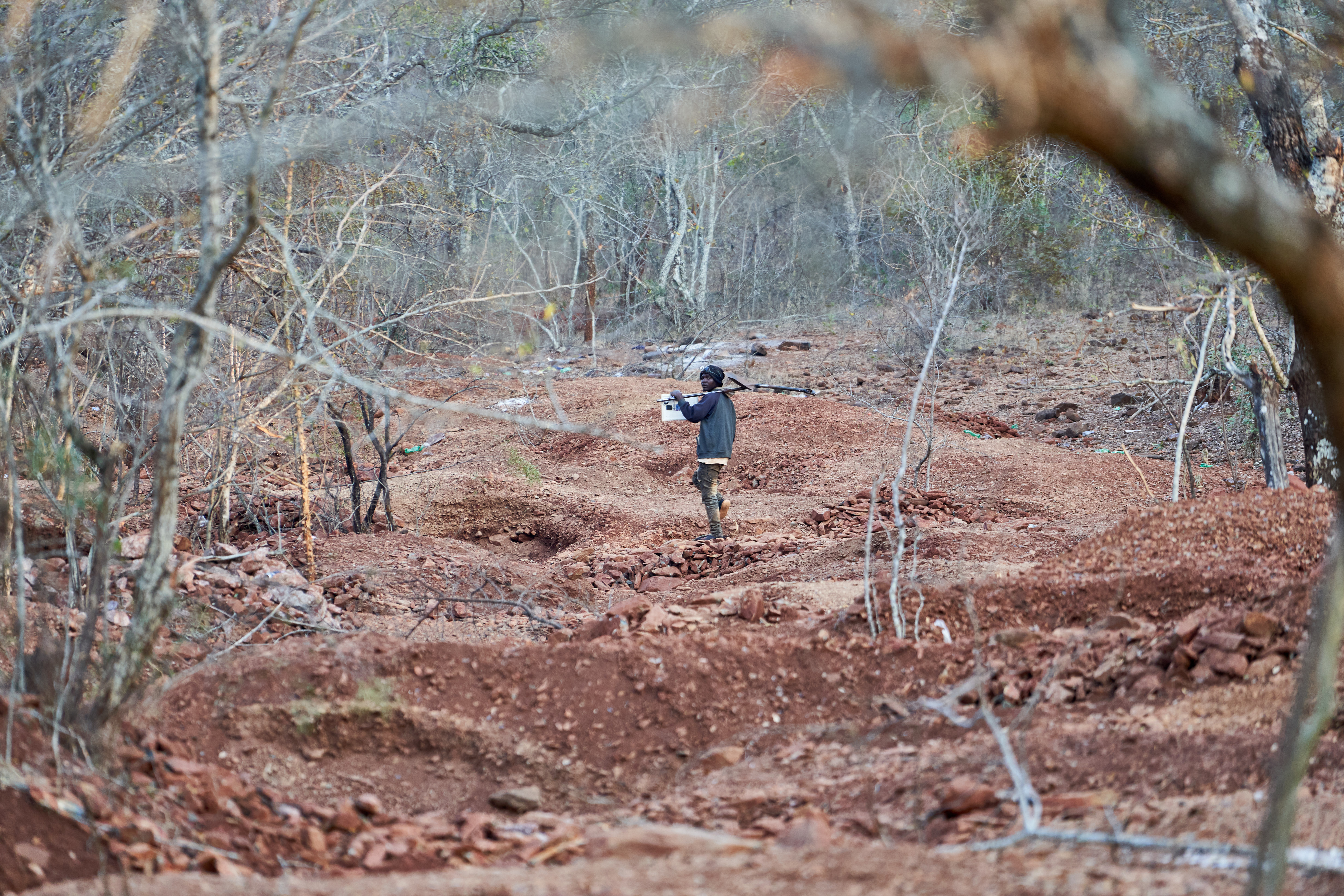 Artisanal miner in Zimbabwe