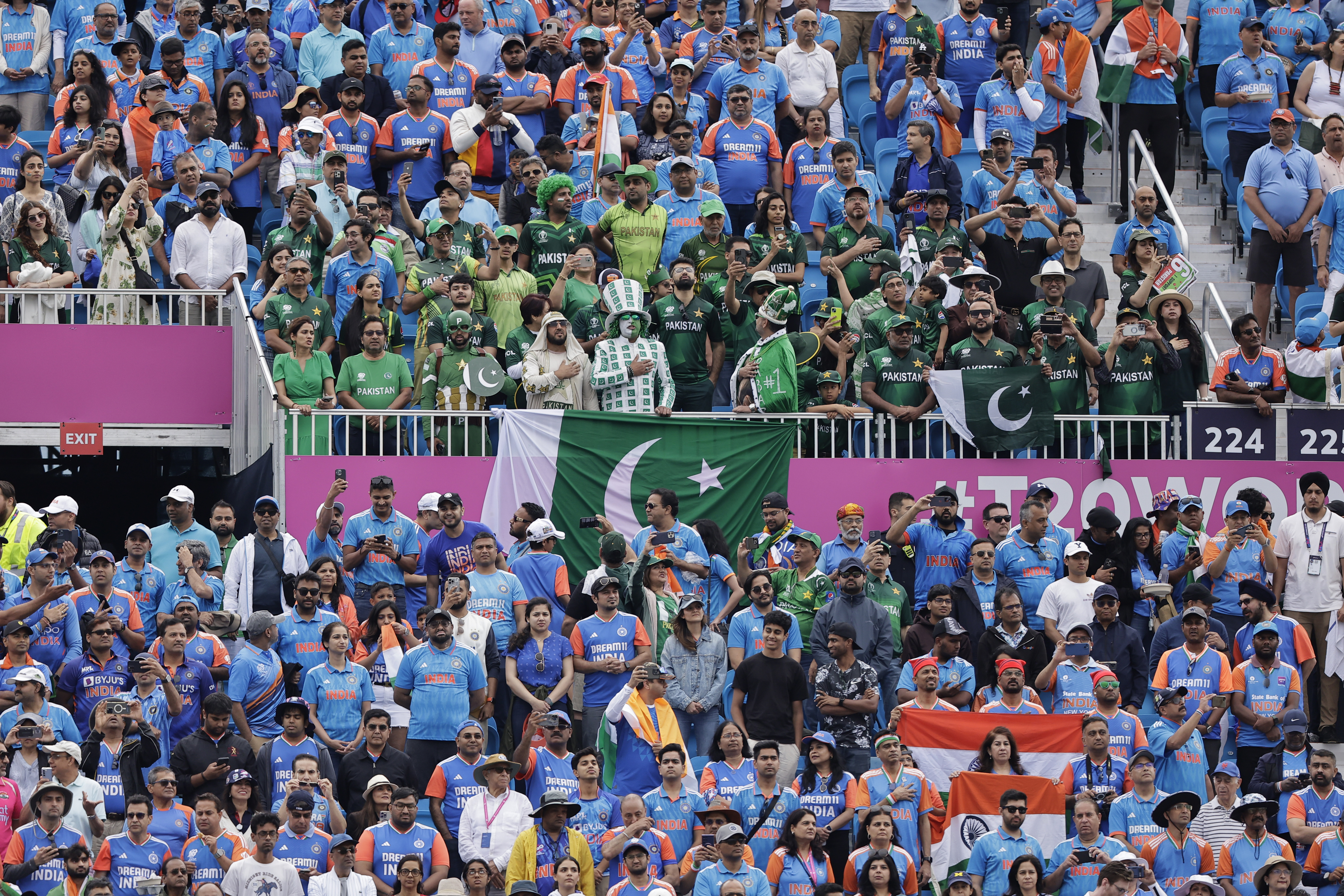 India and Pakistan cricket fans bring the party to the USA