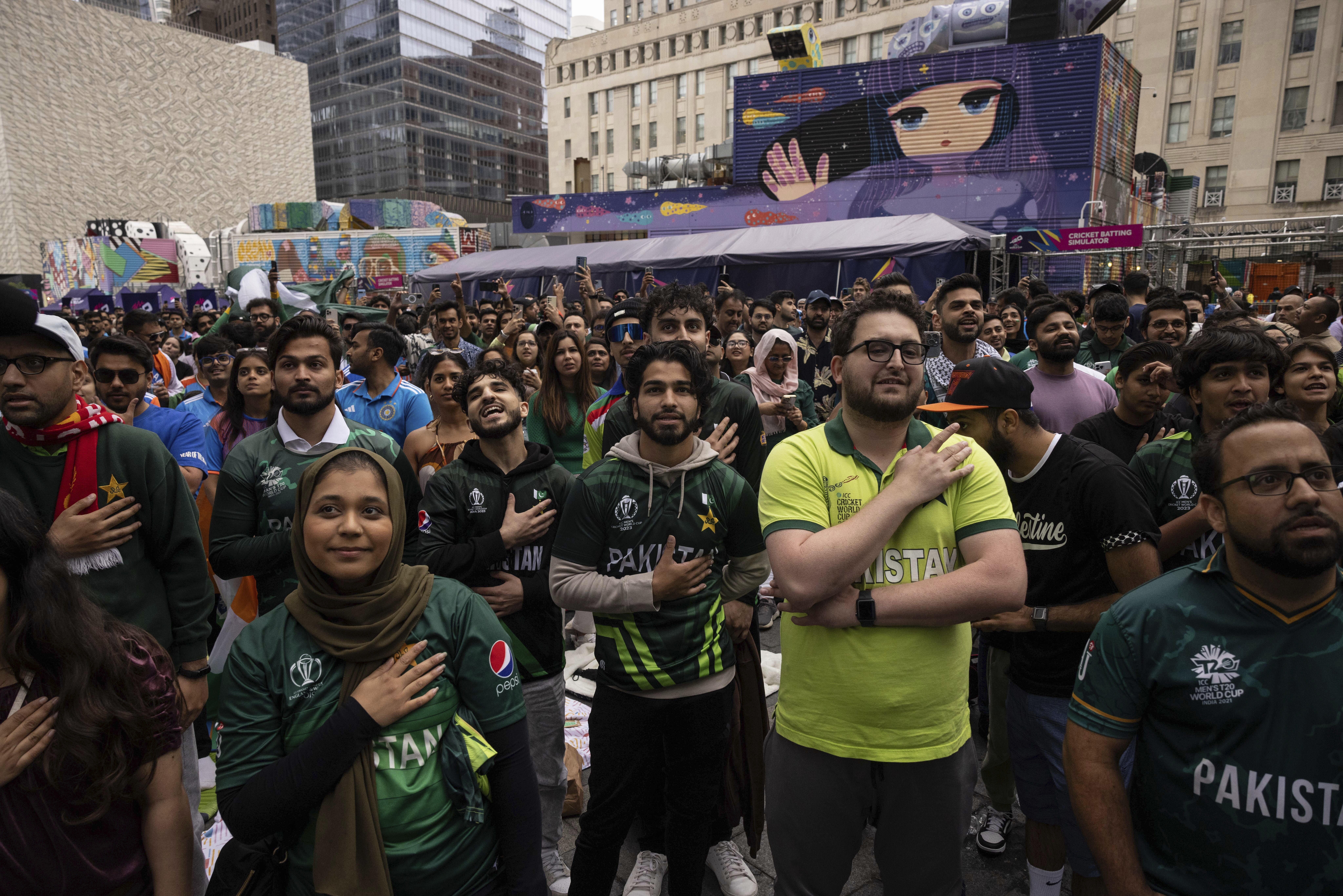 India and Pakistan cricket fans bring the party to the USA